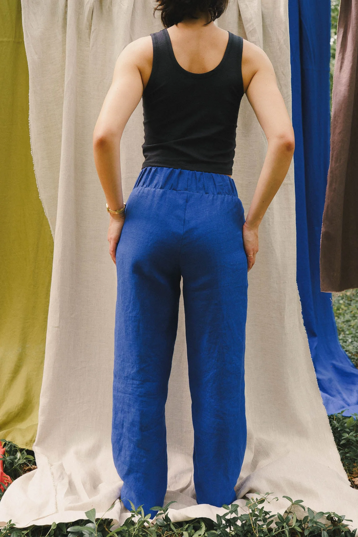 Crescent Moon Pants (Updated) in Kingfisher Blue - Image 2