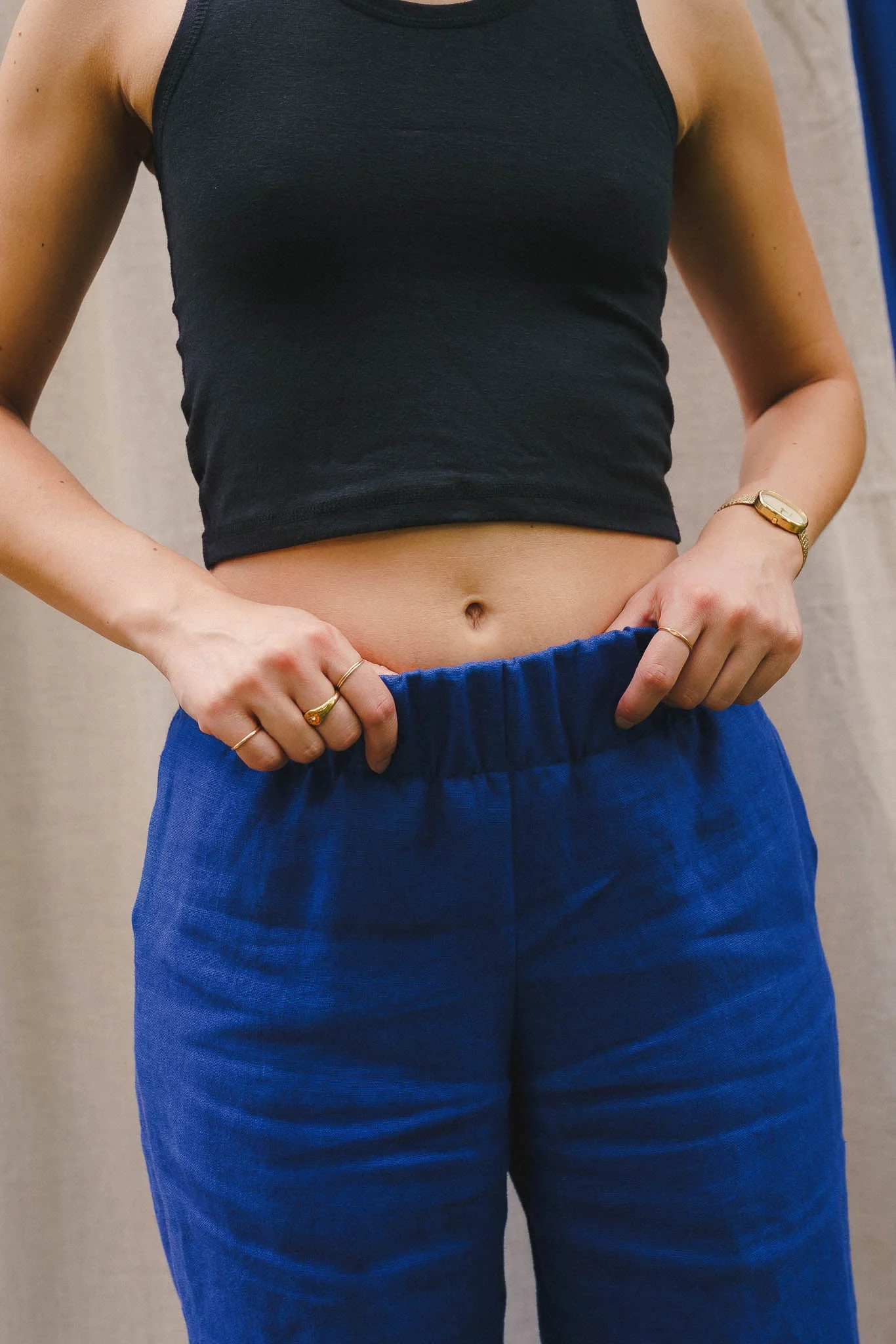 Crescent Moon Pants (Updated) in Kingfisher Blue - Image 3