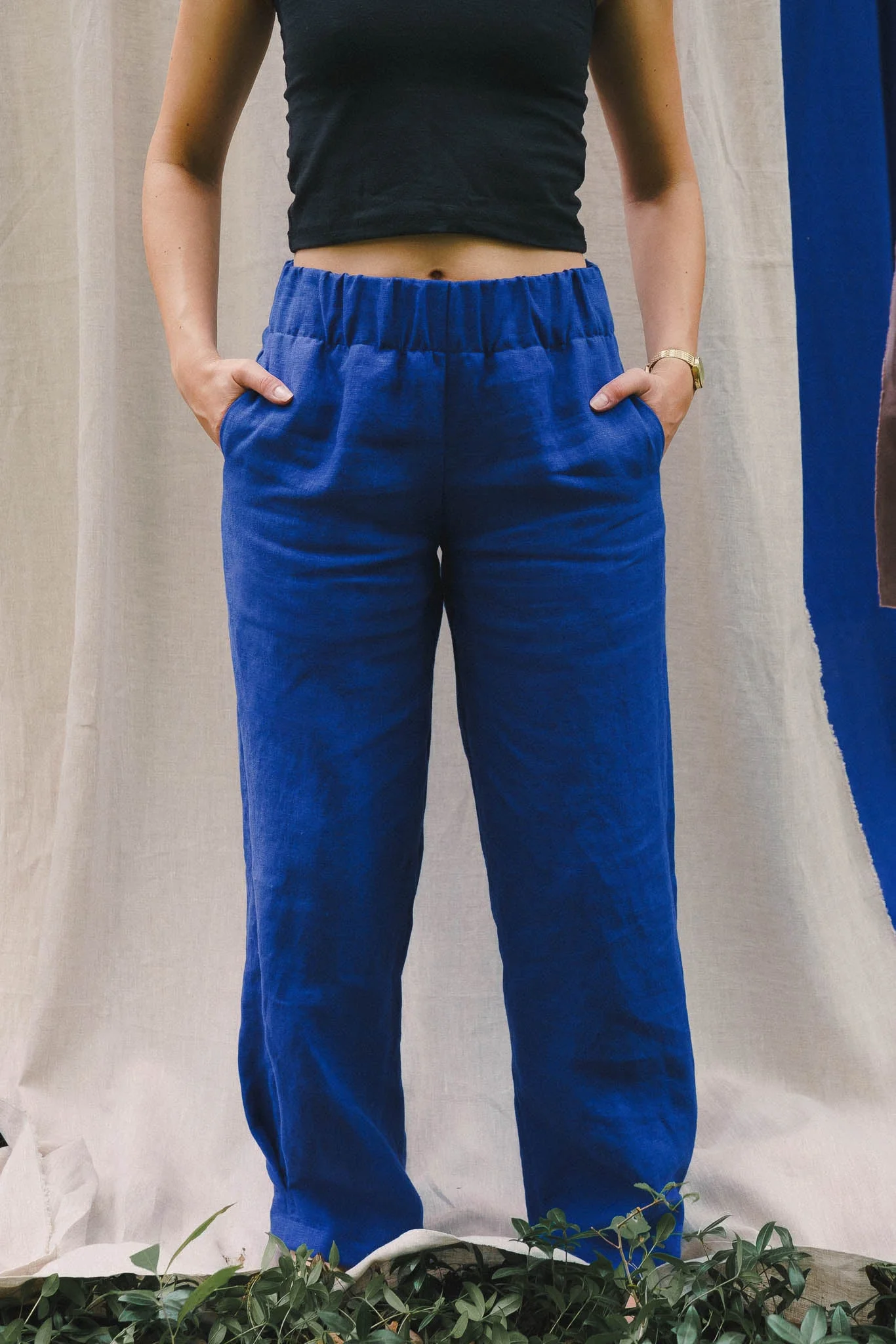 Crescent Moon Pants (Updated) in Kingfisher Blue - Image 4