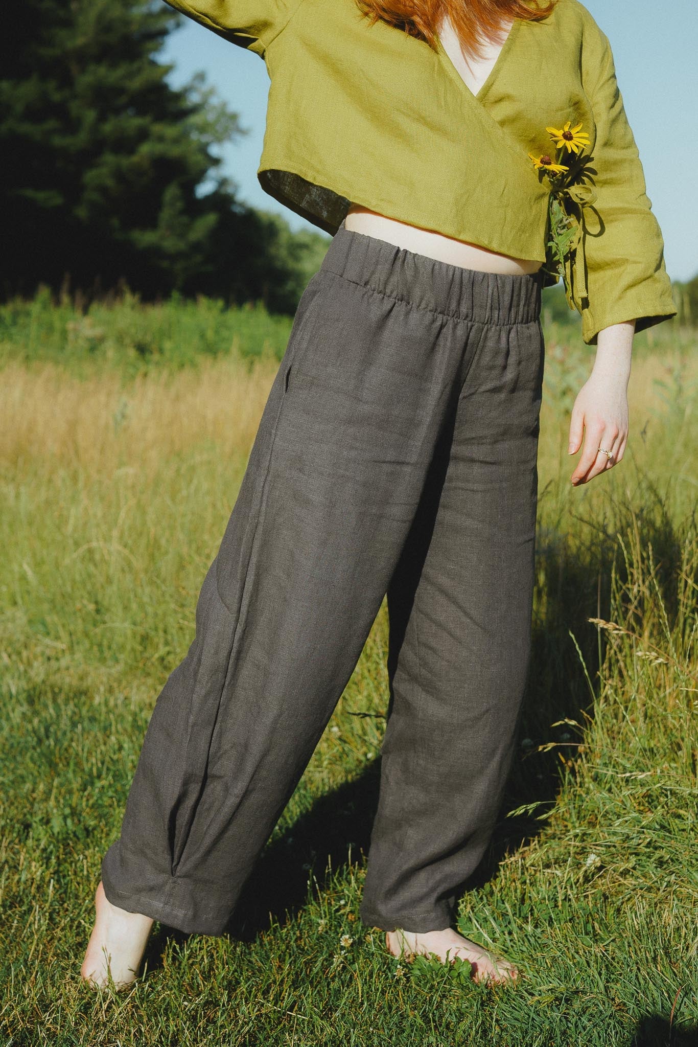 Crescent Moon Pants (Updated) in Stone - Image 2