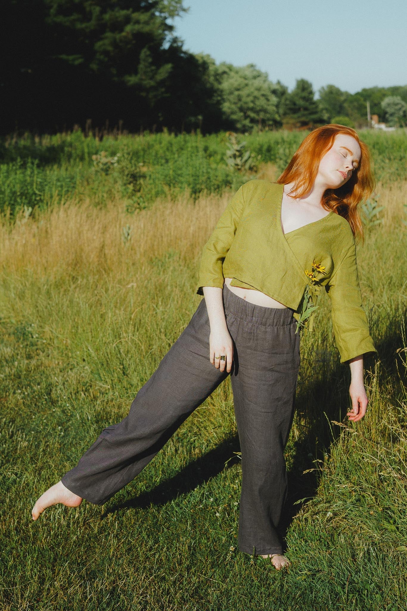 Crescent Moon Pants (Updated) in Stone - Image 5