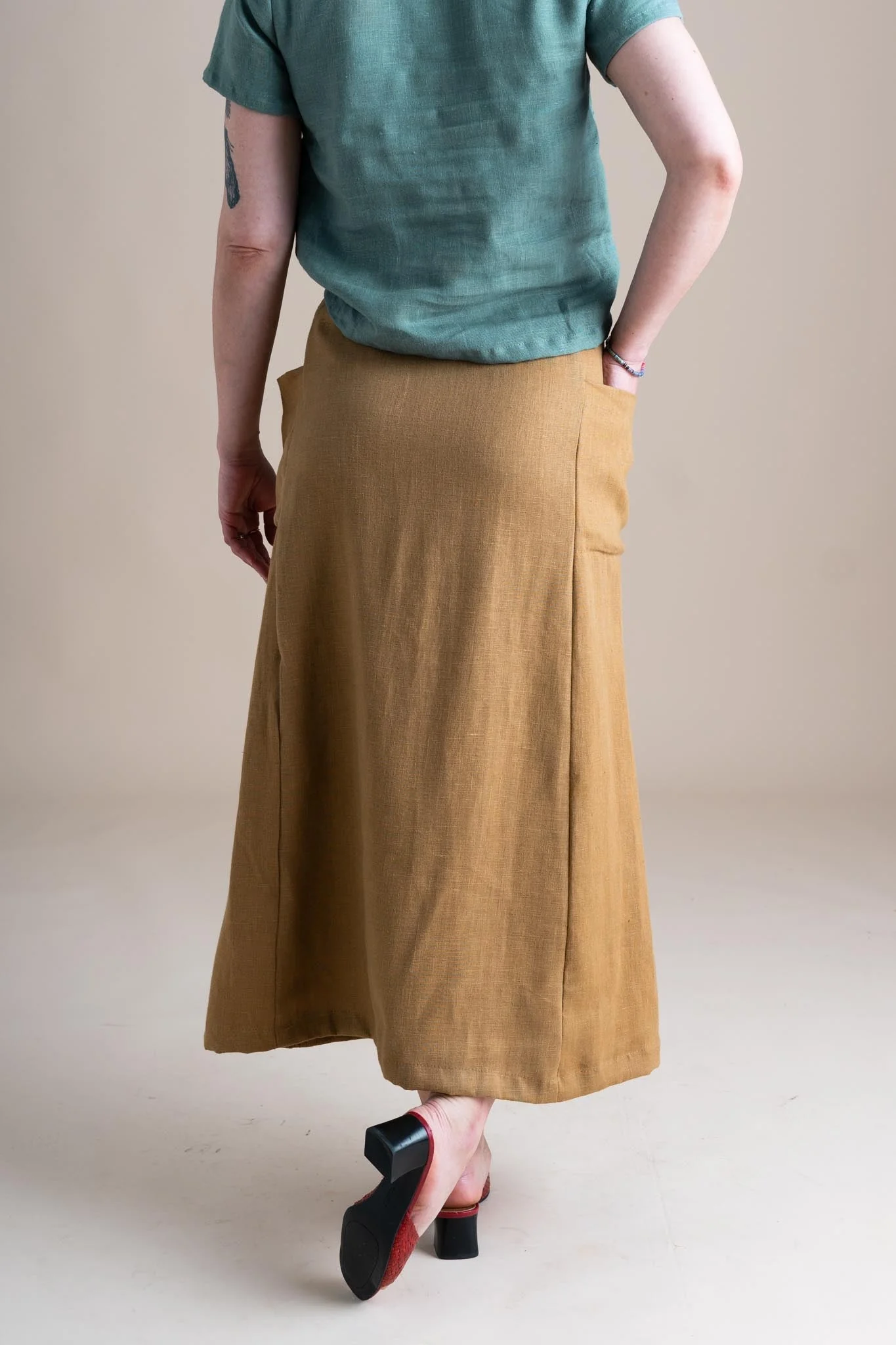 Cypress Skirt in Wheat - Image 4
