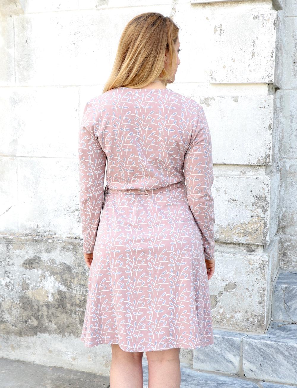 Daphne Organic Wrap Dress- FINAL SALE - Image 4