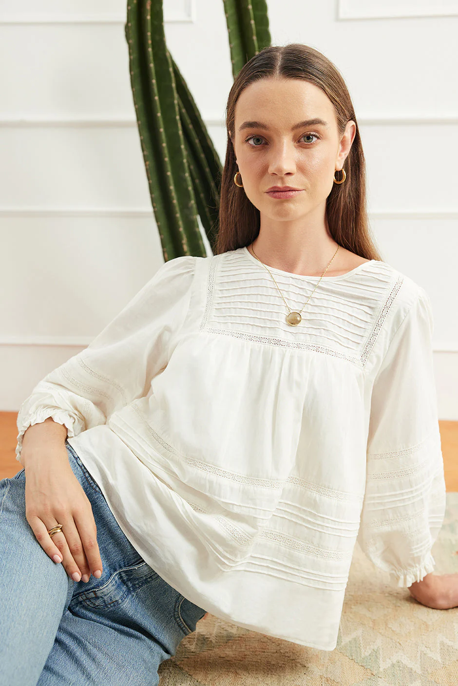 Dawn Blouse in Off White - Image 2