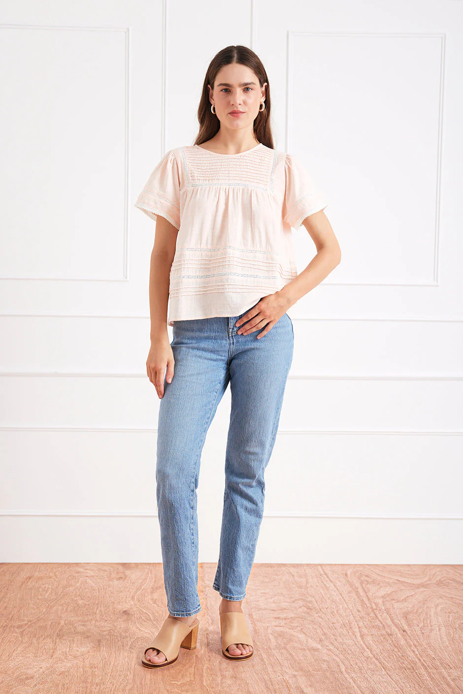 Dawn Tee in Bright Bellini - Image 2