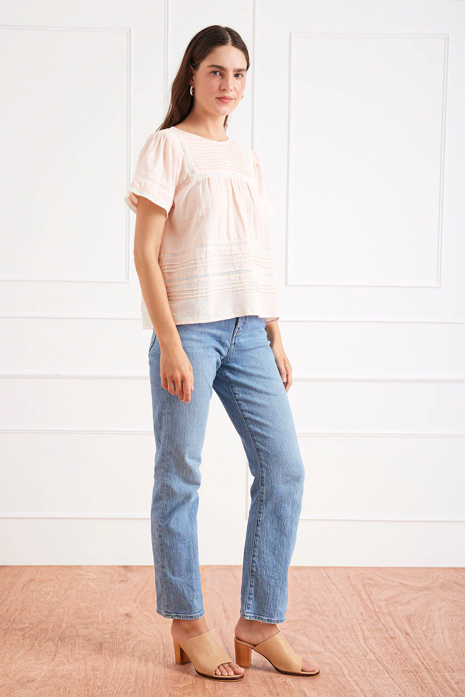 Dawn Tee in Bright Bellini - Image 3