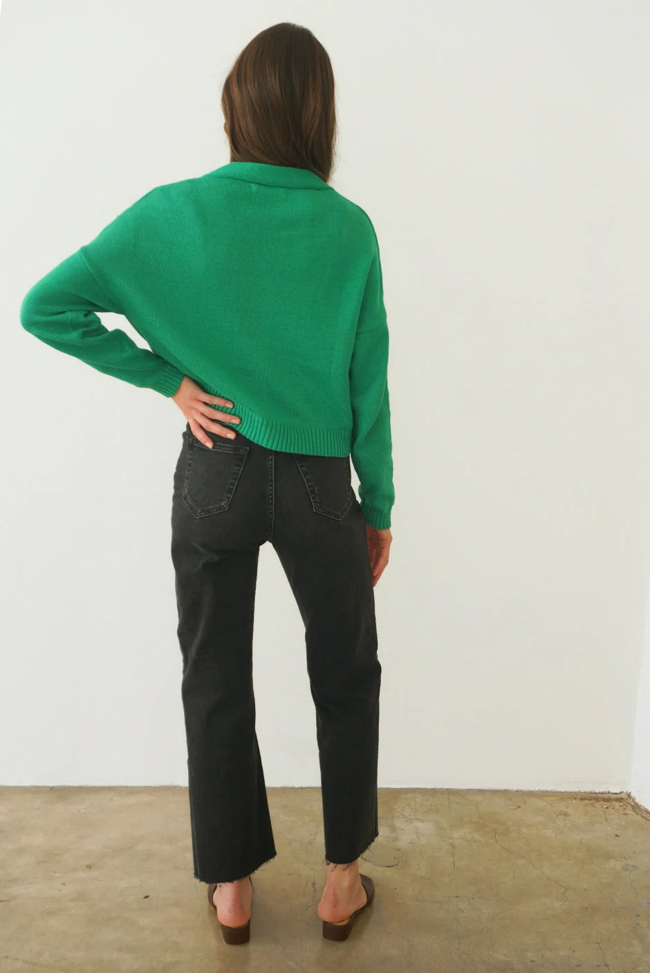 Diana Cardigan in Emerald Green - Image 5