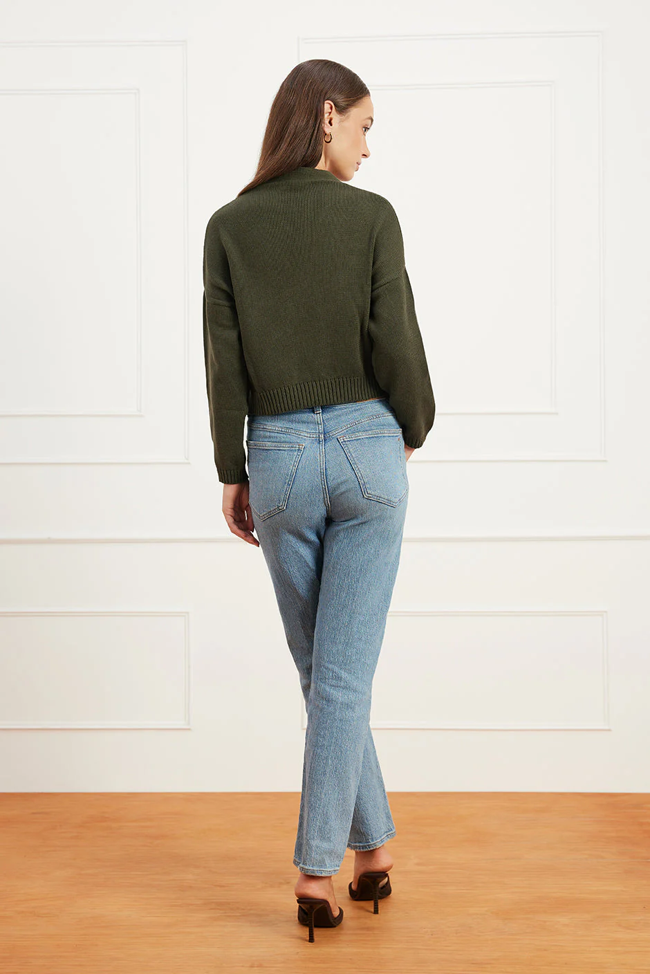Diana Cardigan in Forest Green - Image 5