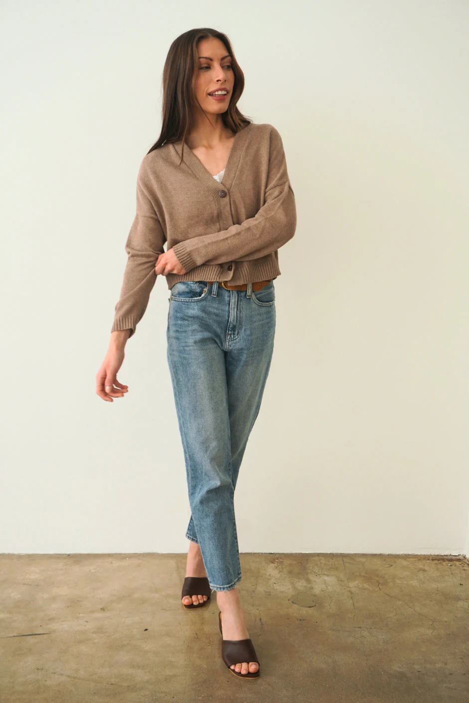 Diana Cardigan in Mocha - Image 3