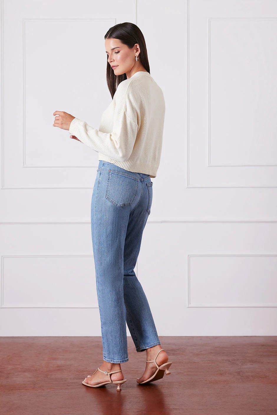 Diana Cardigan in Oat Milk - Image 4
