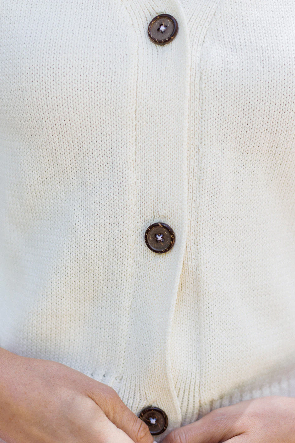 Diana Cardigan in Oat Milk - Image 5