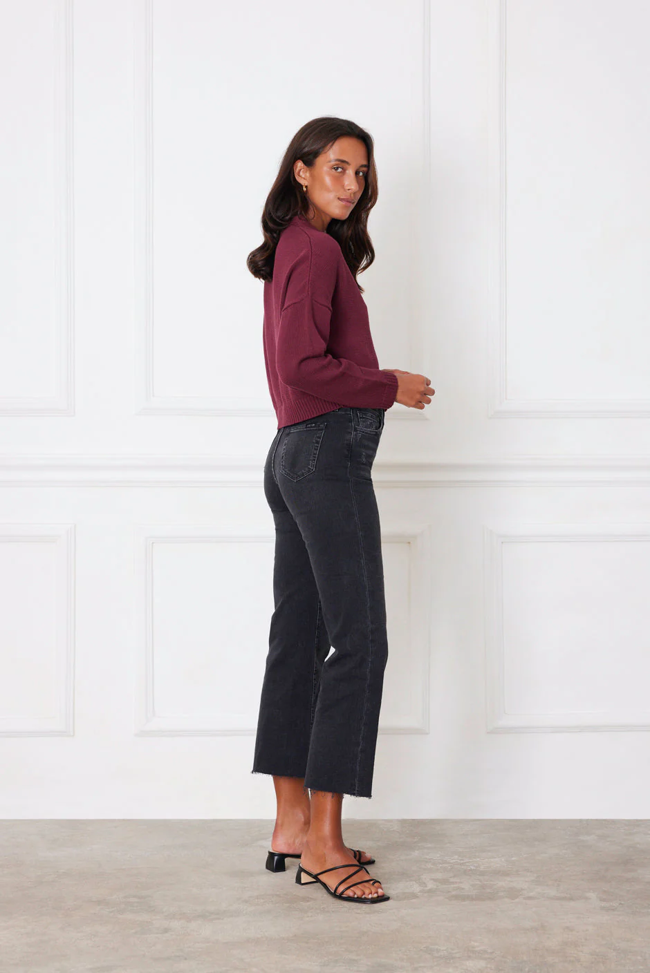 Diana Cardigan in Plum - Image 4