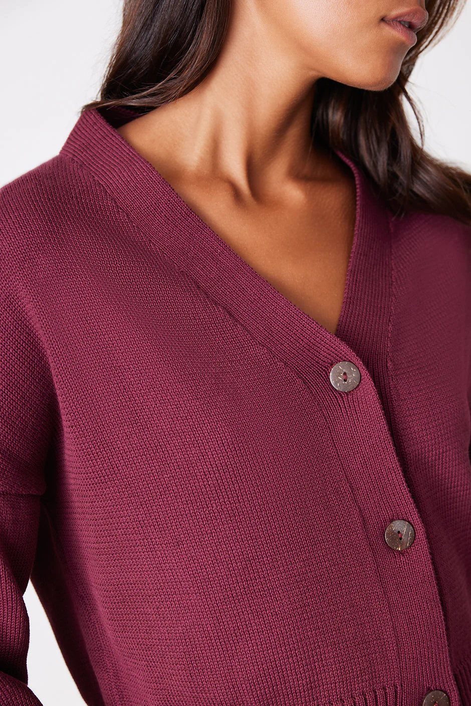 Diana Cardigan in Plum - Image 6