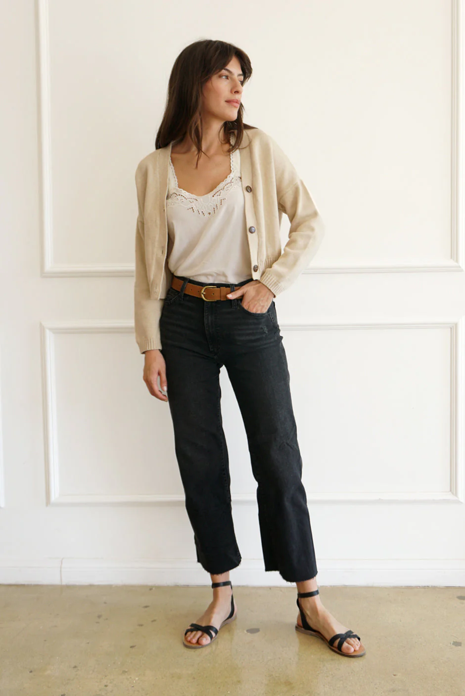 Diana Cardigan in Sand - Image 2