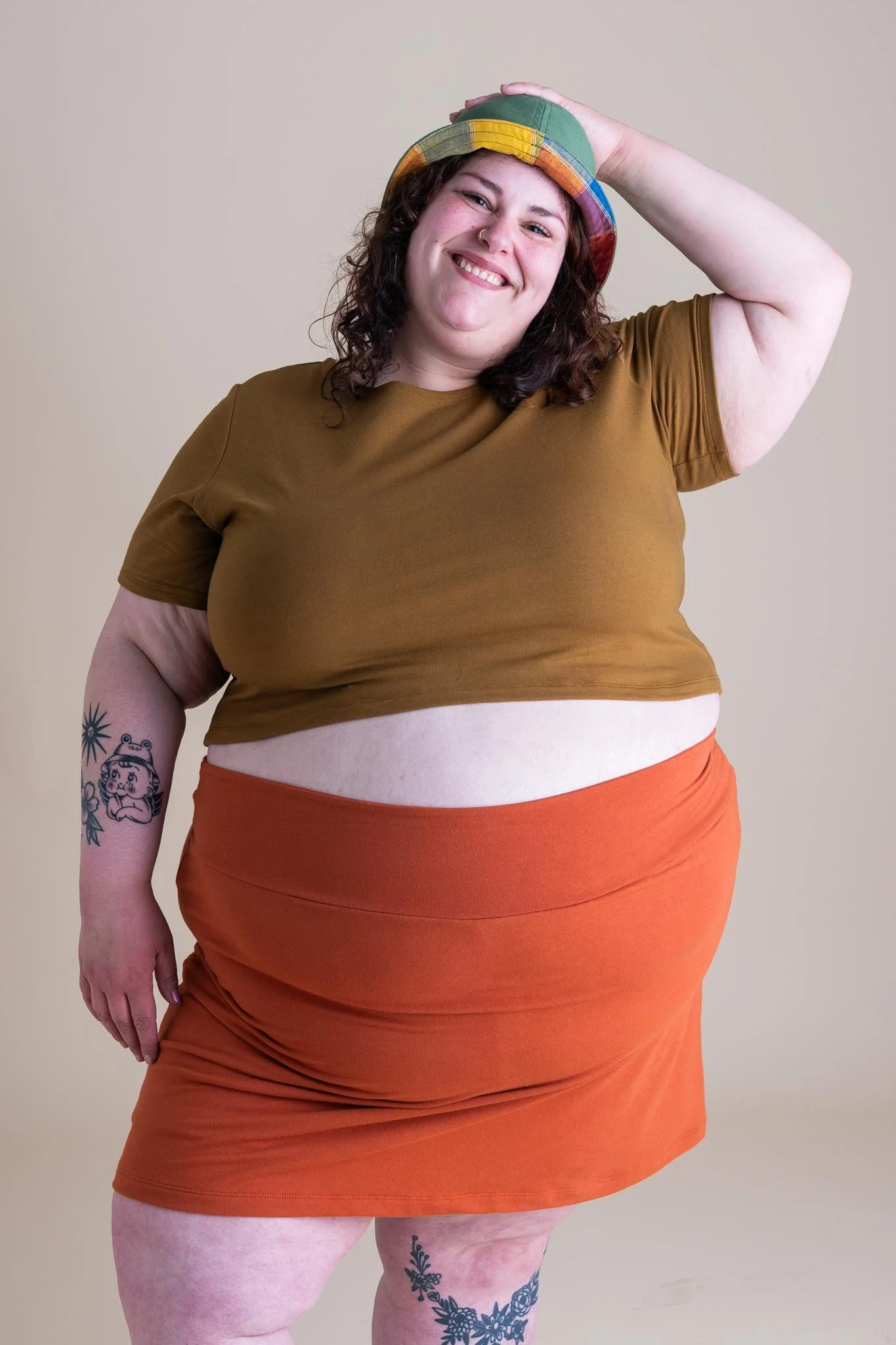 Eden Crop Tee in Almond - Image 6