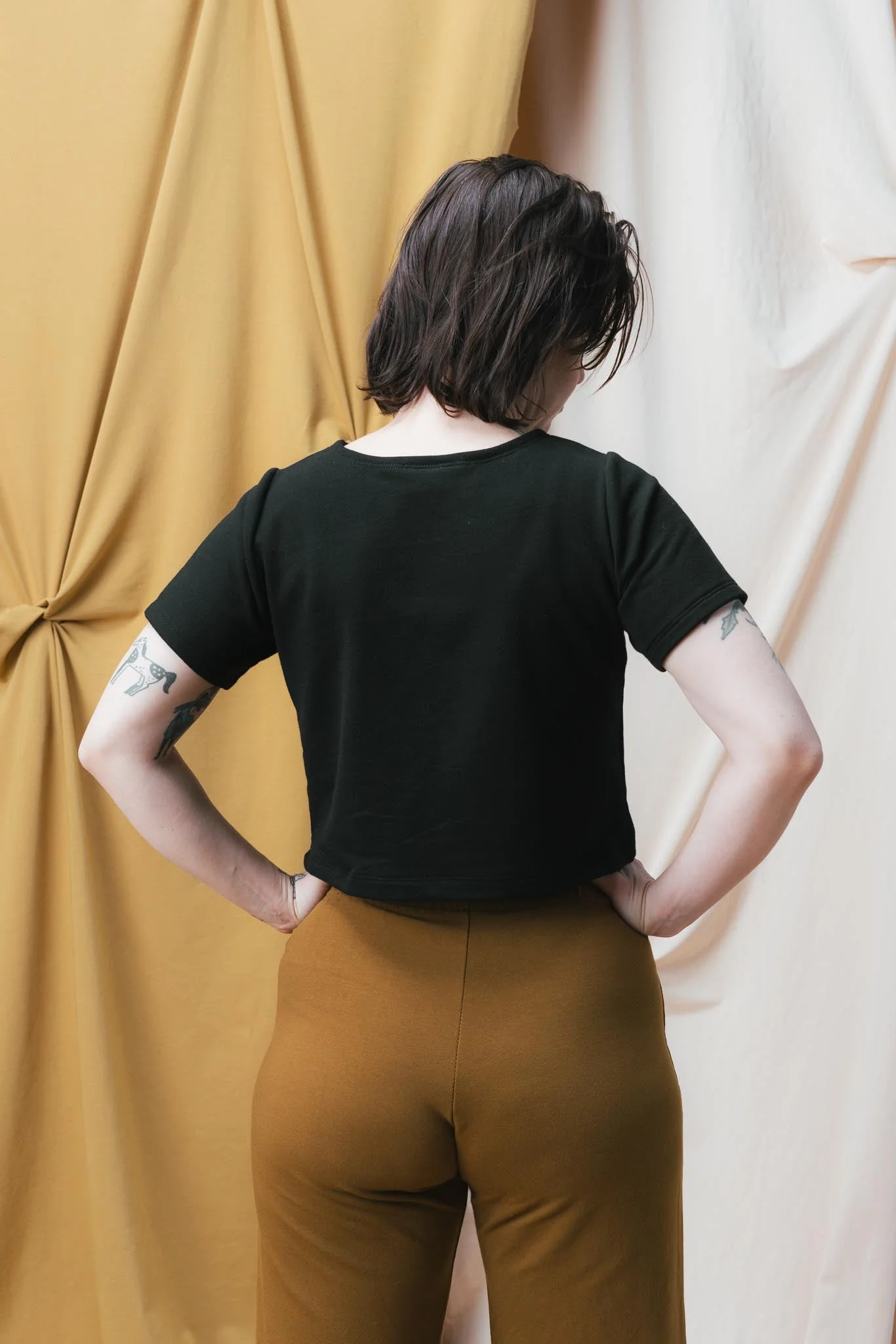 Eden Crop Tee in Licorice - Image 3