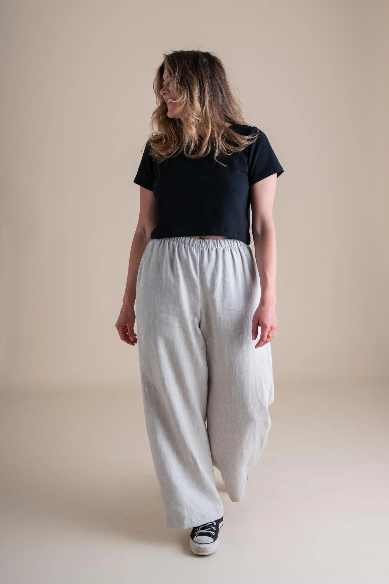 Eden Crop Tee in Licorice - Image 4