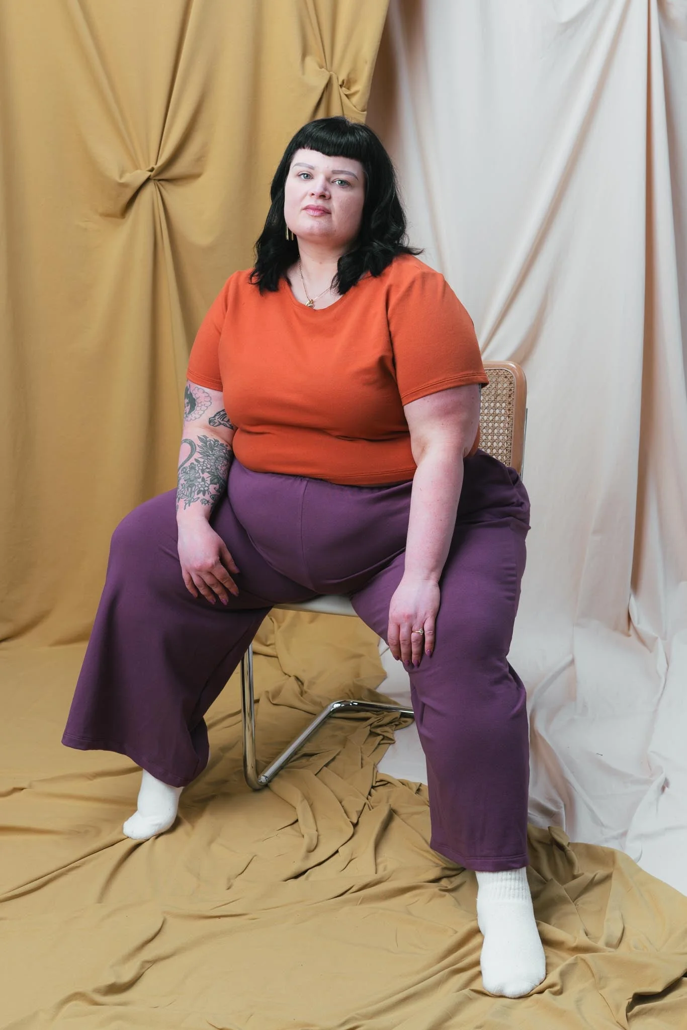 Eden Crop Tee in Persimmon - Image 3