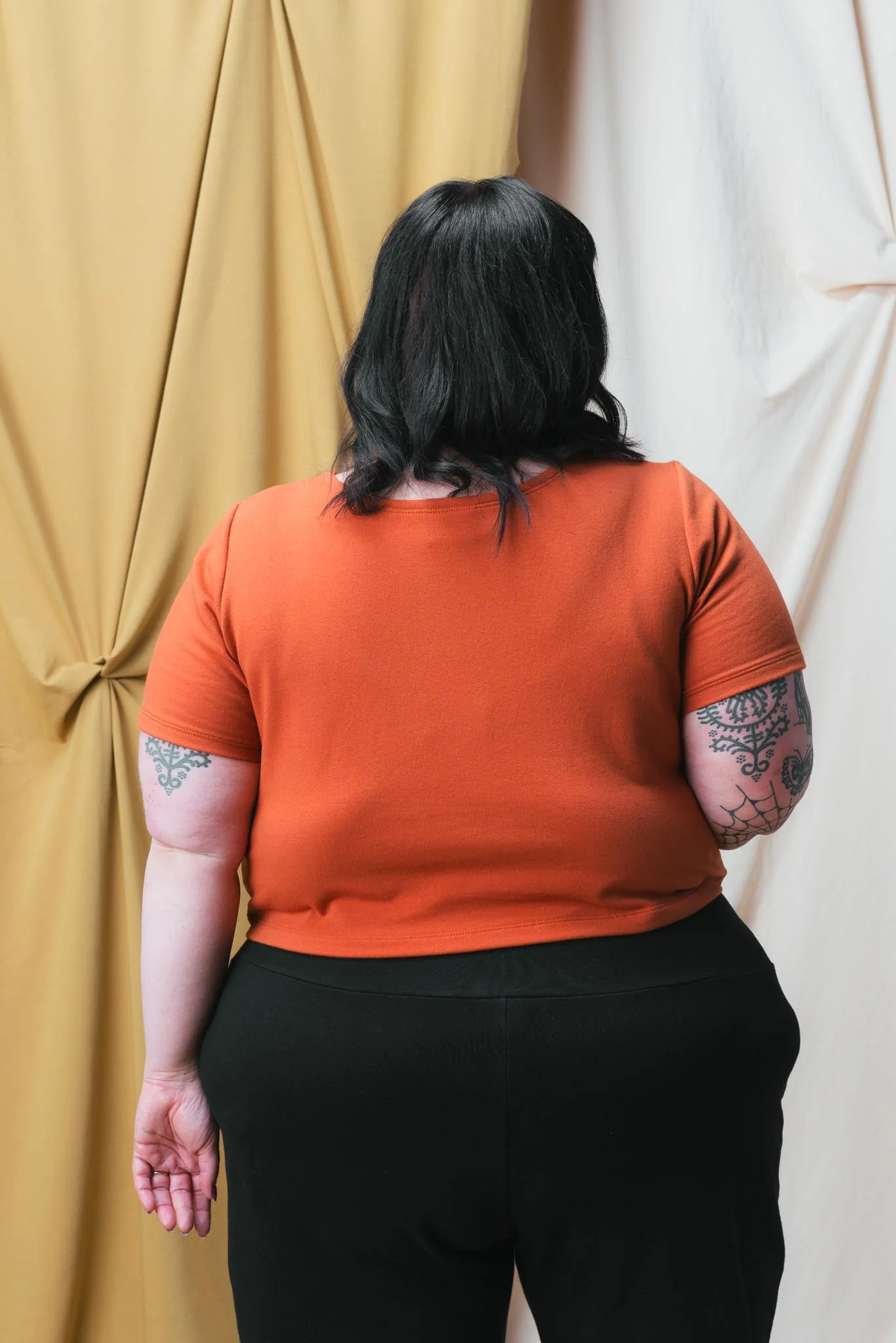 Eden Crop Tee in Persimmon - Image 4