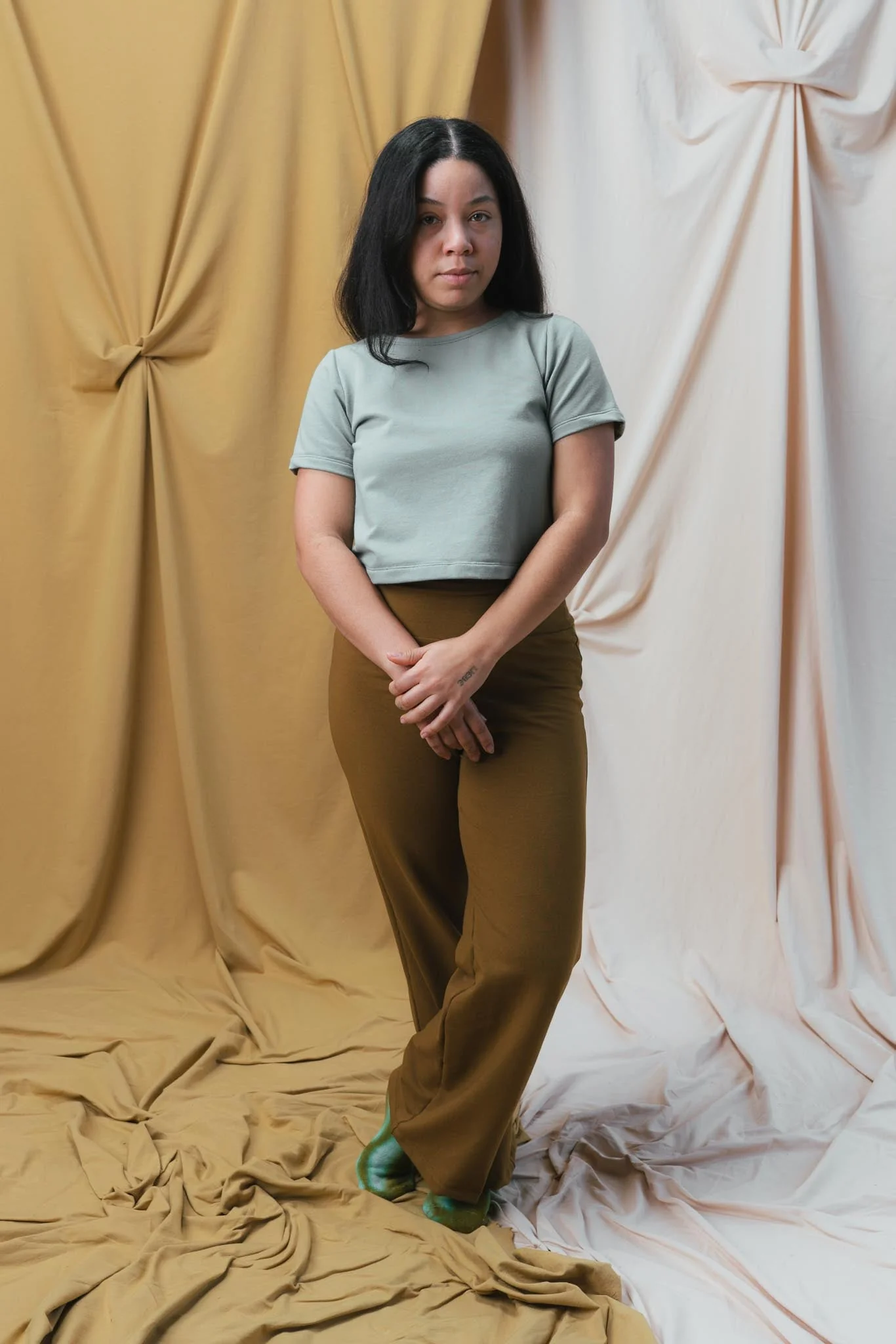 Eden Crop Tee in Pistachio - Image 3