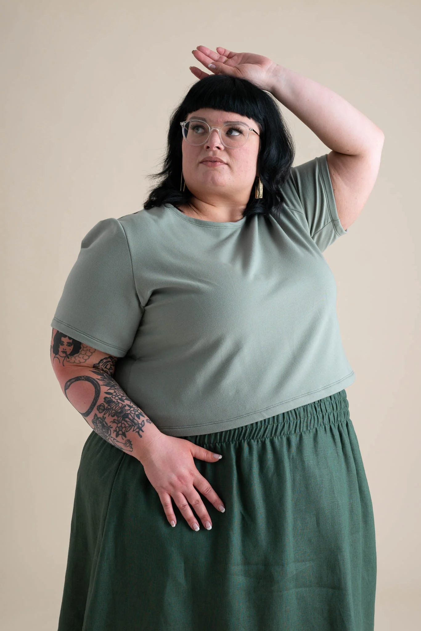 Eden Crop Tee in Pistachio - Image 4