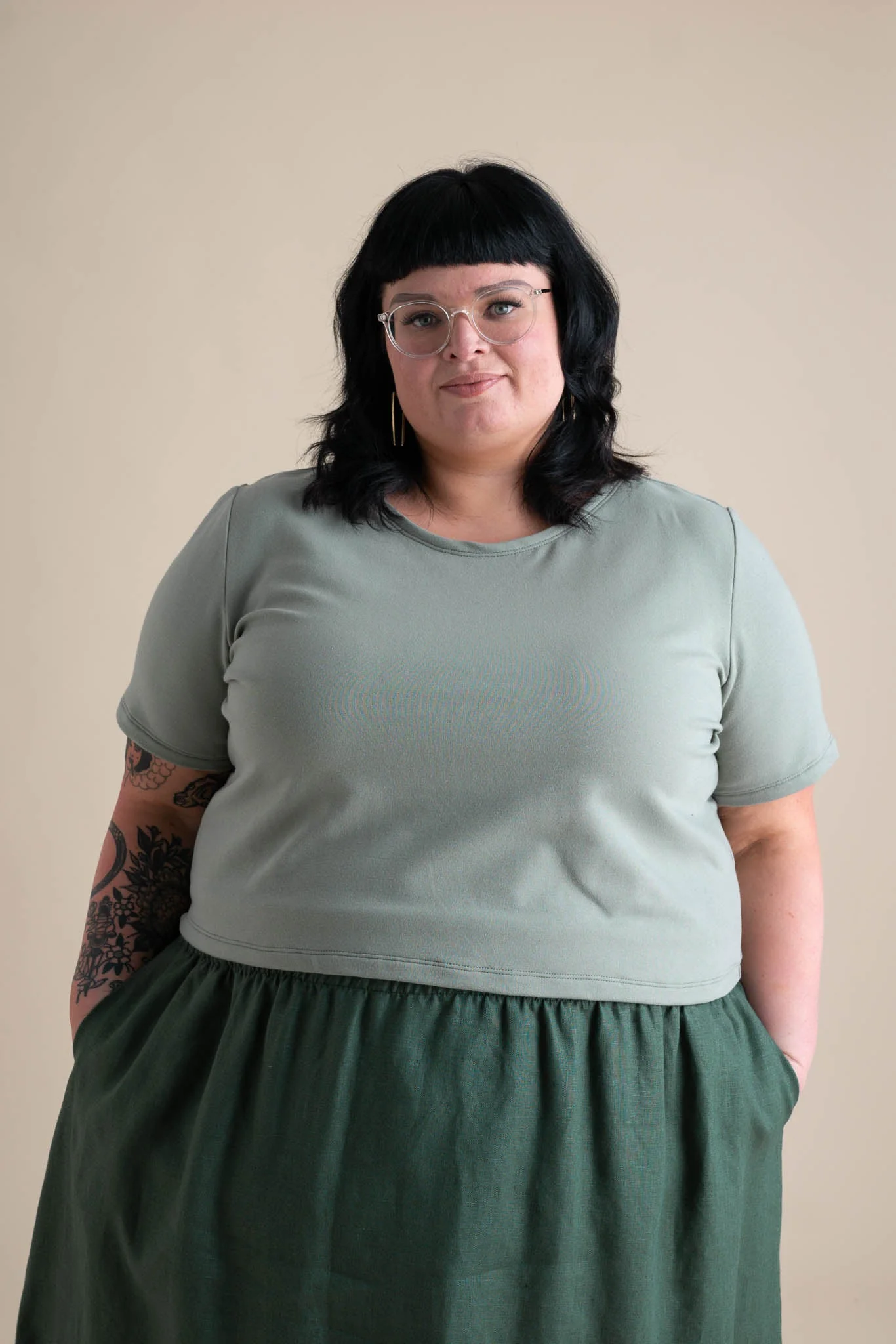 Eden Crop Tee in Pistachio - Image 5