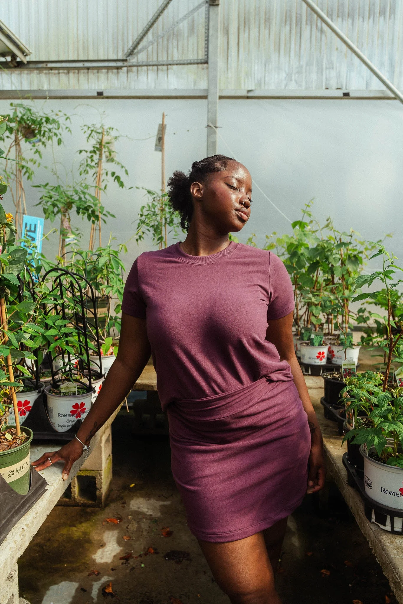 Elsa Skort in Plum - Image 5
