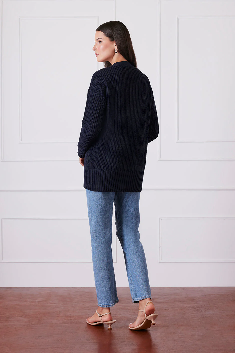 Emily Cardigan in Midnight Navy - Image 5