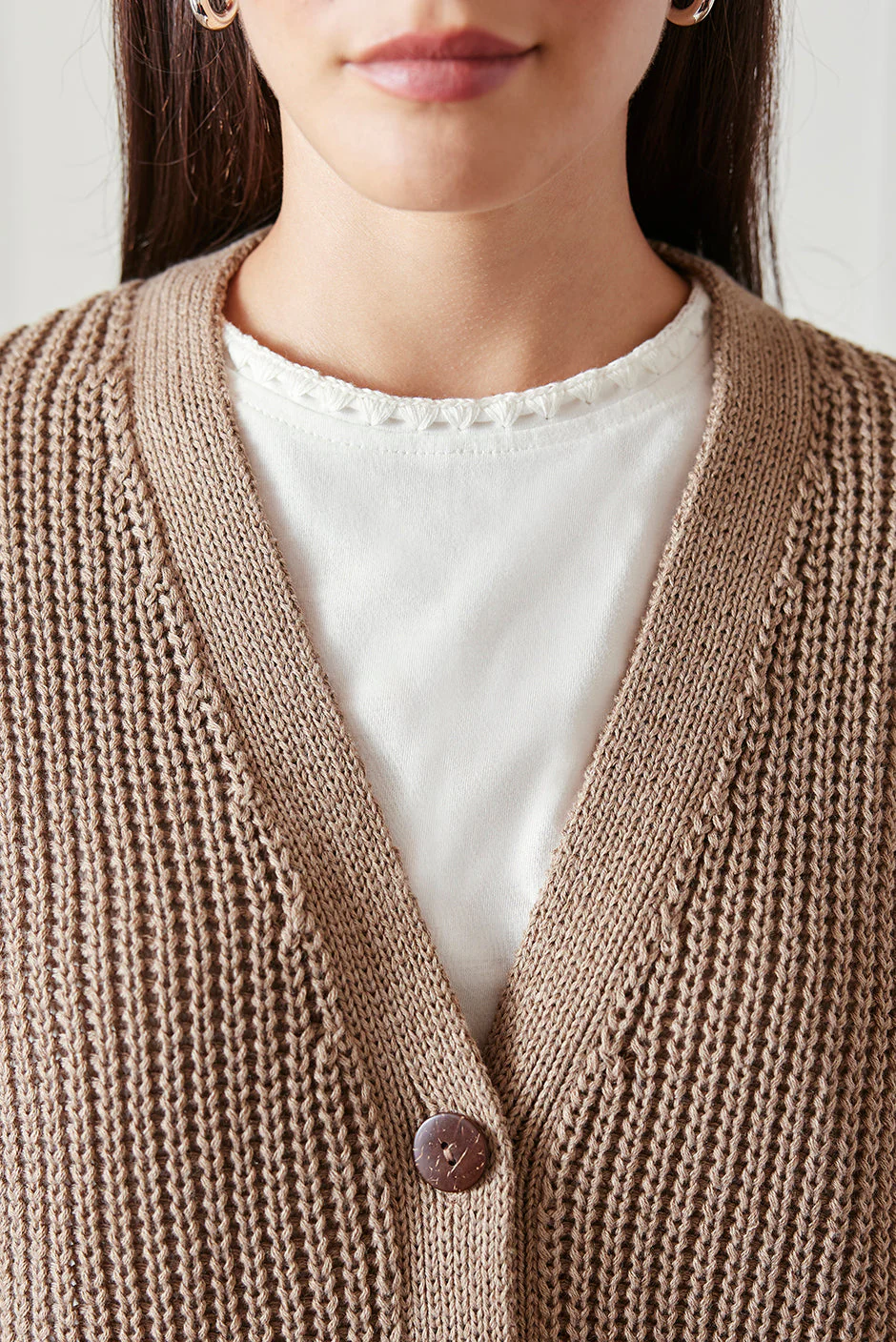 Emily Cardigan in Mocha - Image 5