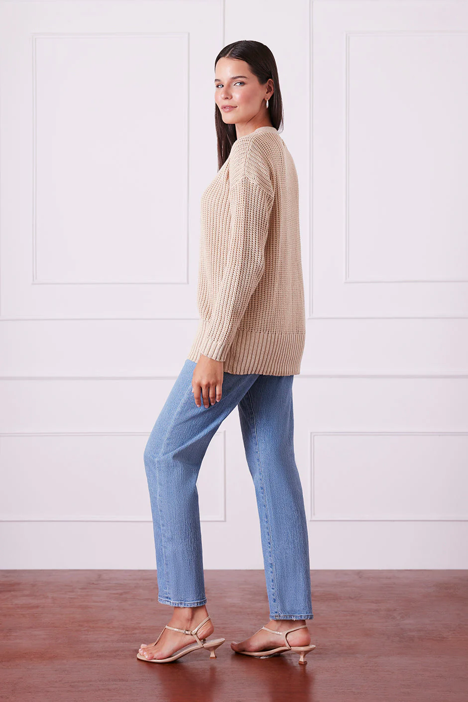 Emily Cardigan in Sand - Image 4