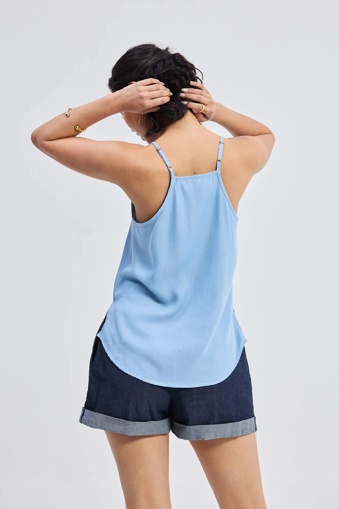 Endless Sunday Top in Denim - Image 2