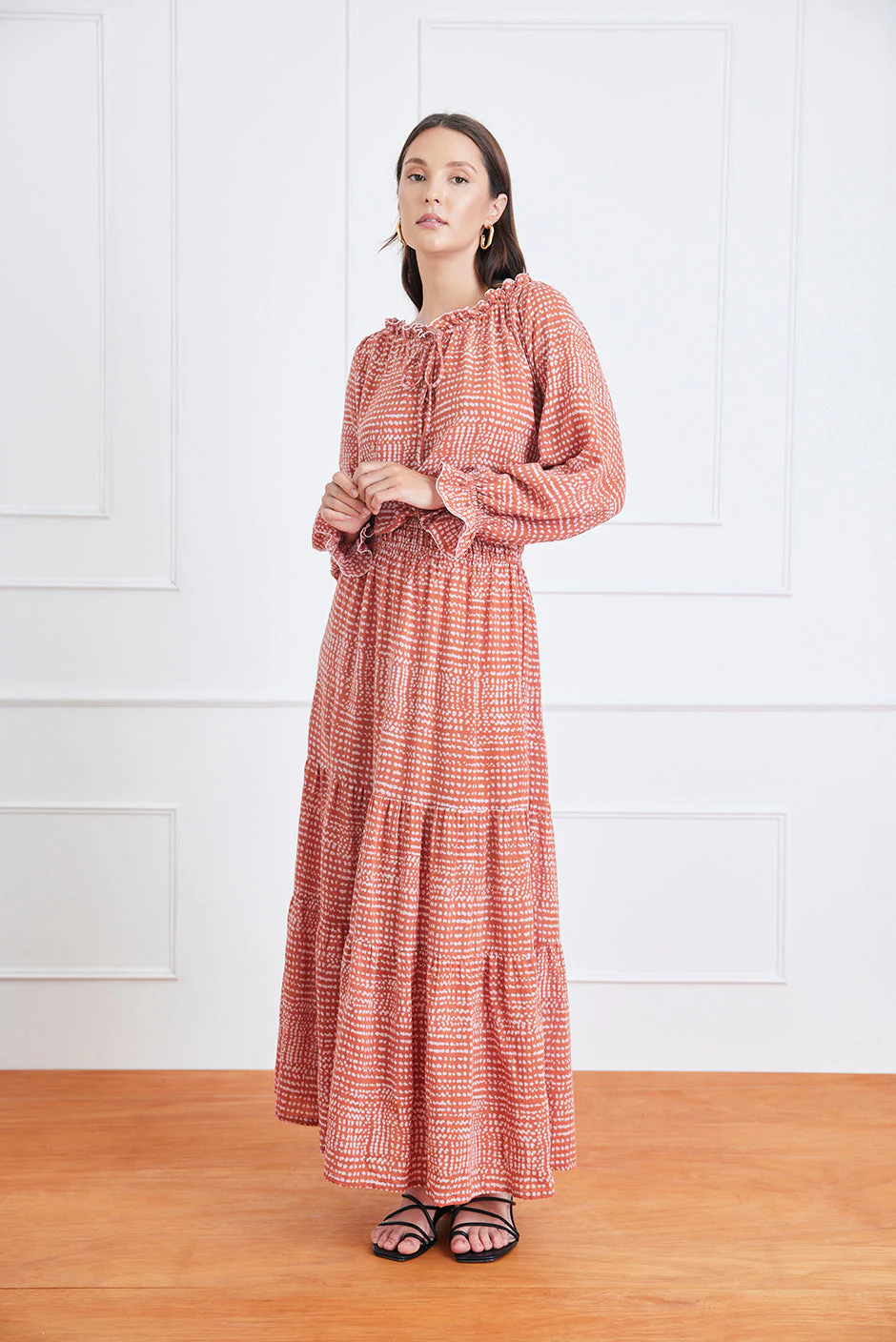 Esme Dress in Saffron Dot - Image 3