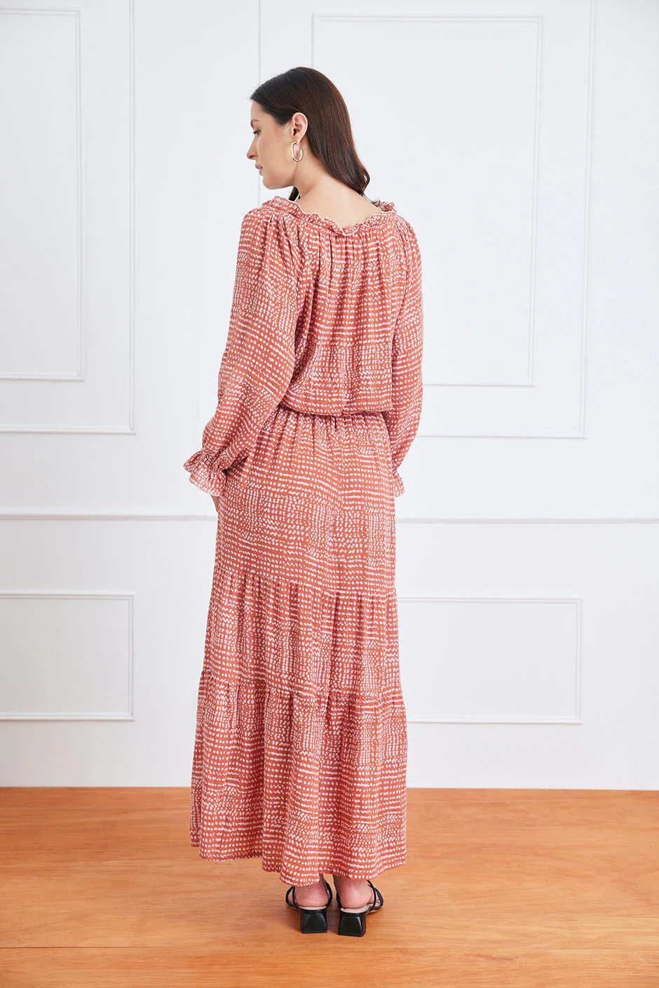 Esme Dress in Saffron Dot - Image 5