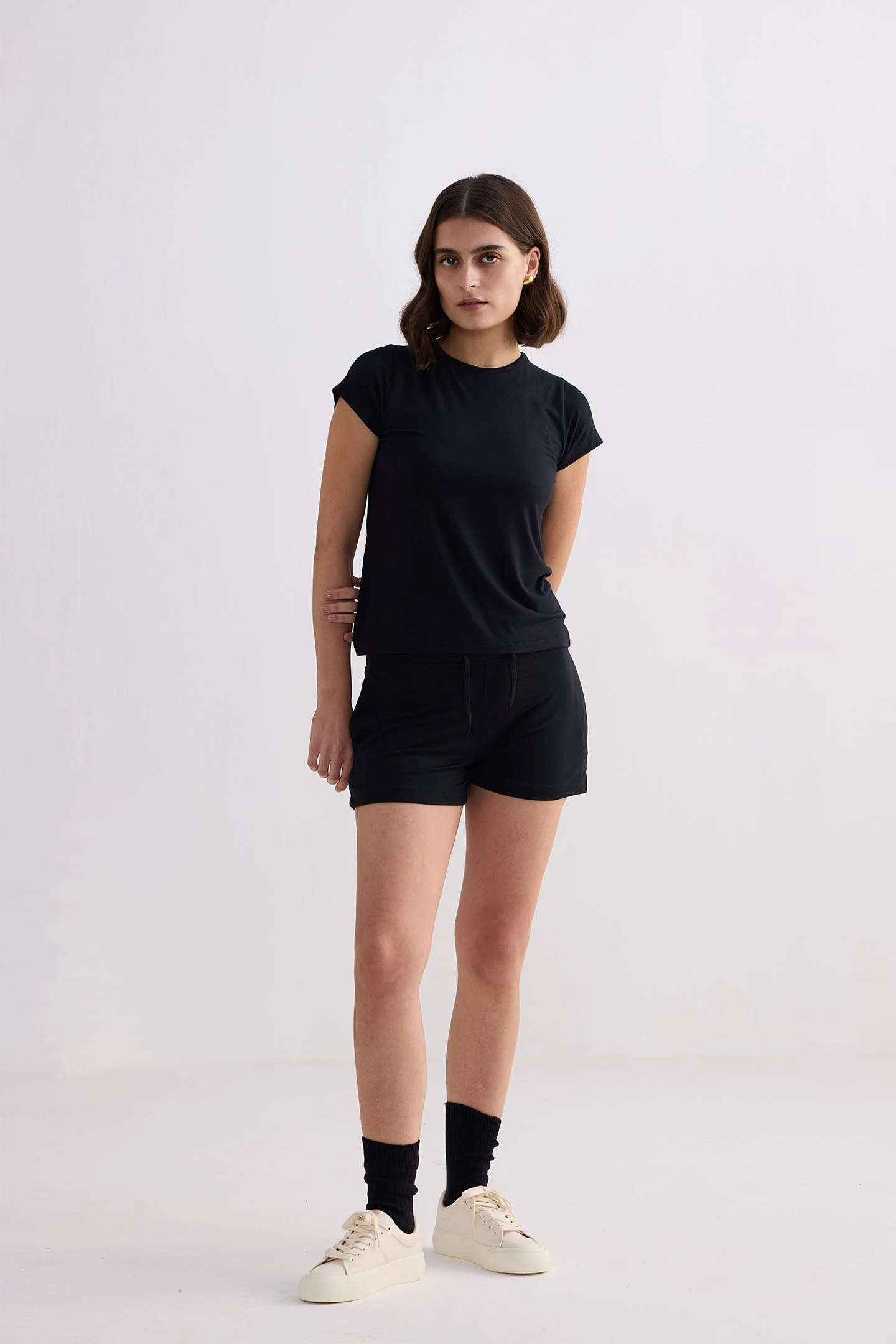 Essential Short Sleeve Tee in Black - Image 11