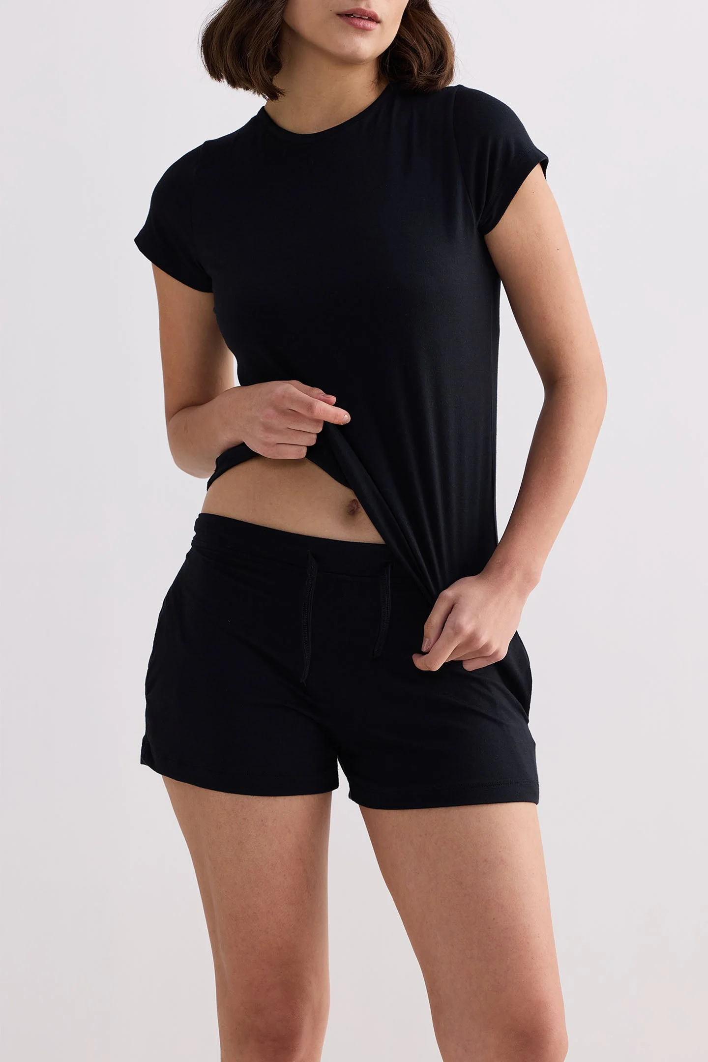 Essential Short Sleeve Tee in Black - Image 16