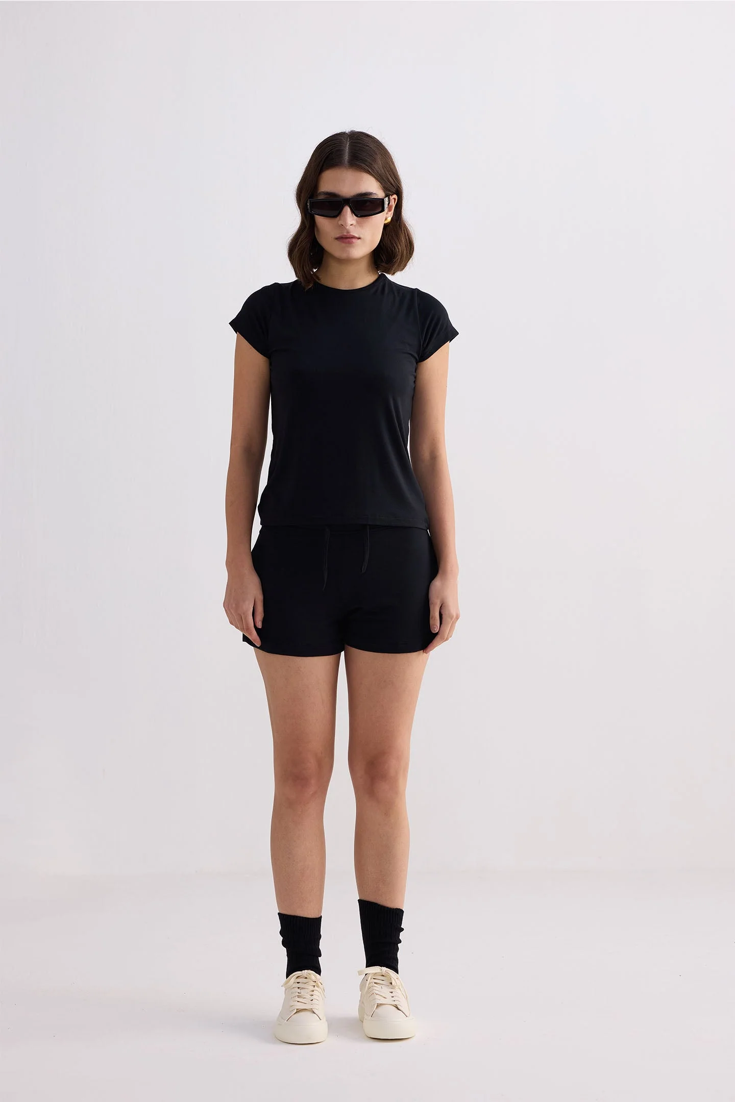 Essential Short Sleeve Tee in Black - Image 5
