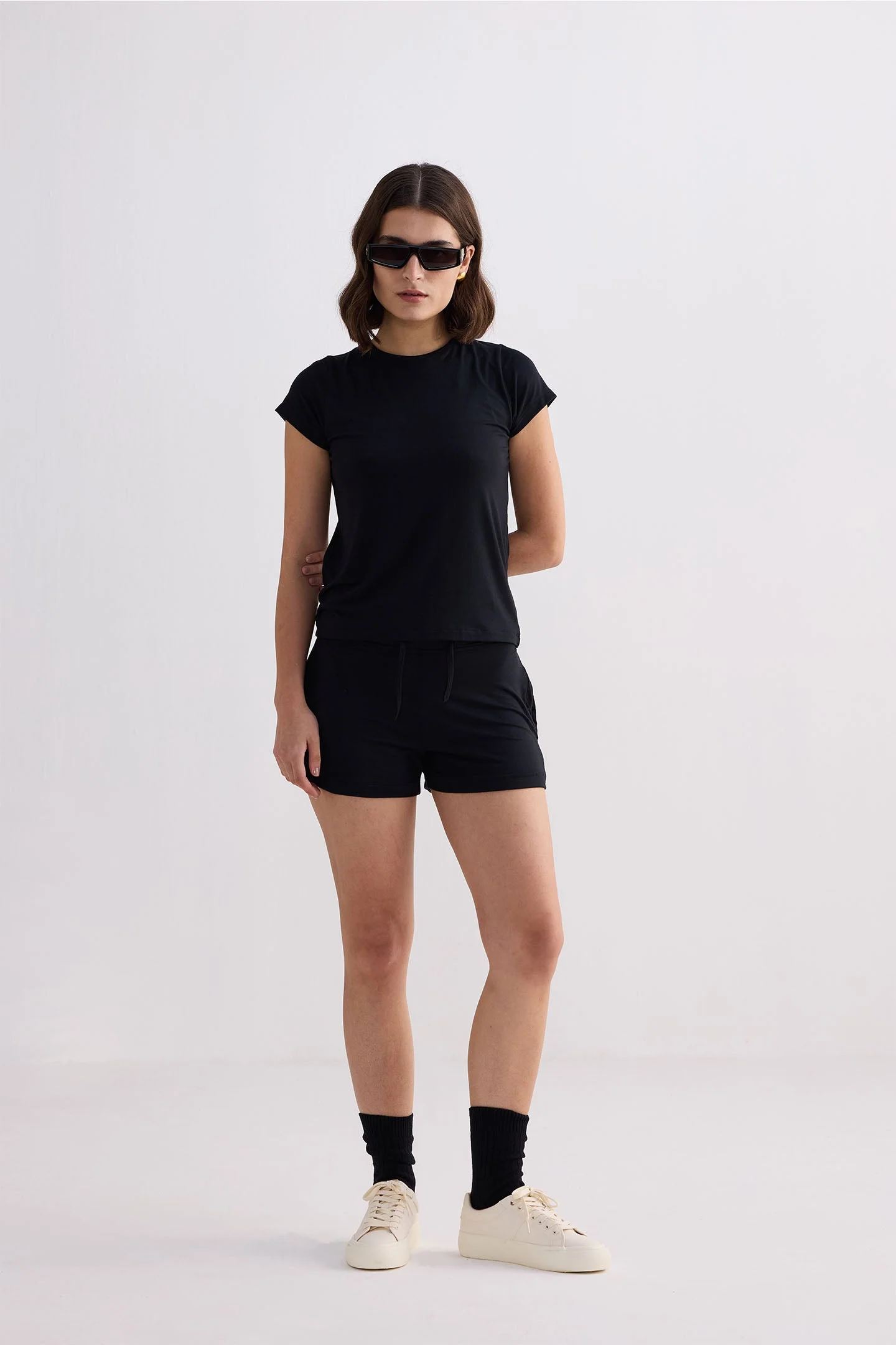Essential Short Sleeve Tee in Black - Image 7