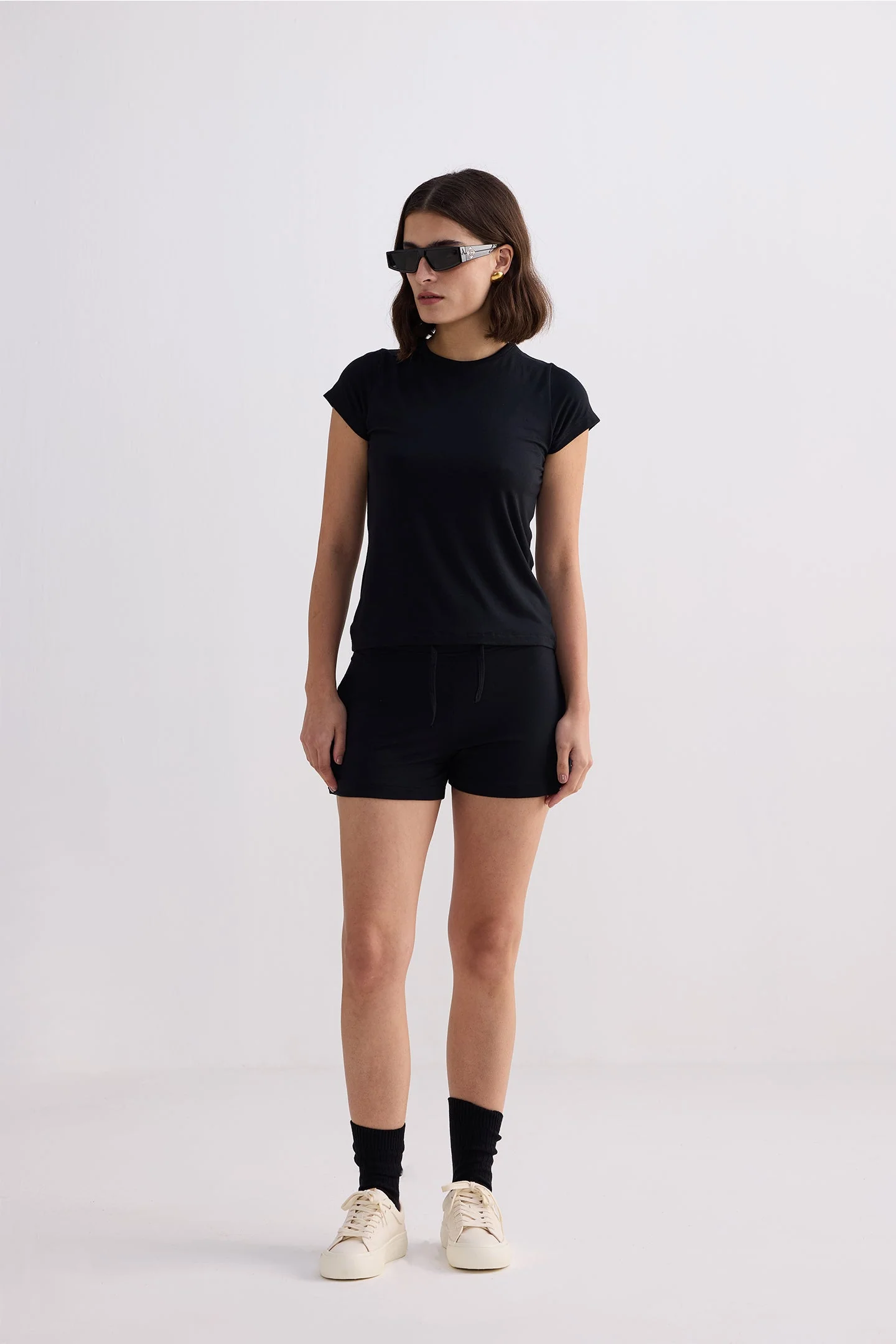 Essential Short Sleeve Tee Set in Black - Image 10
