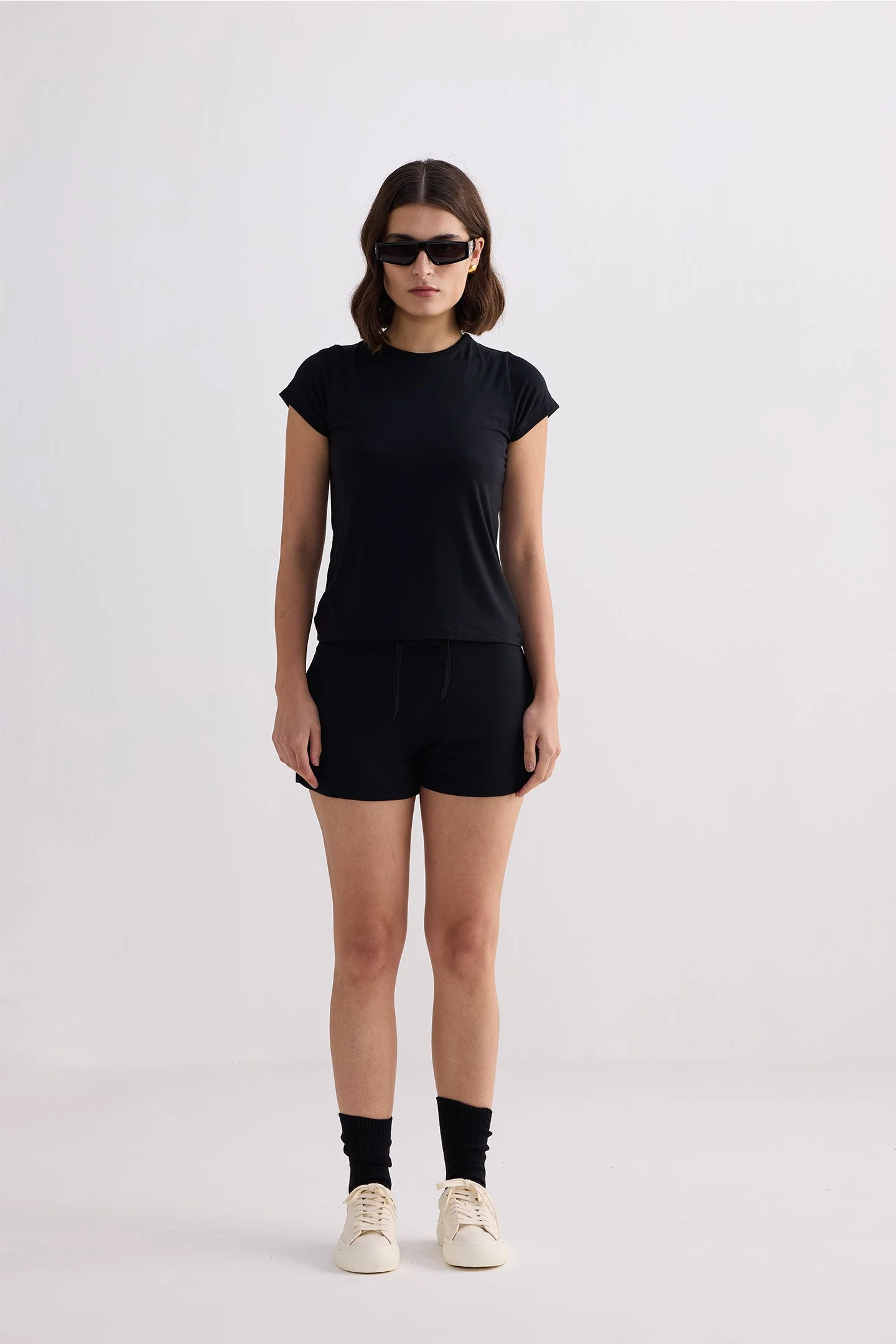 Essential Short Sleeve Tee Set in Black - Image 11