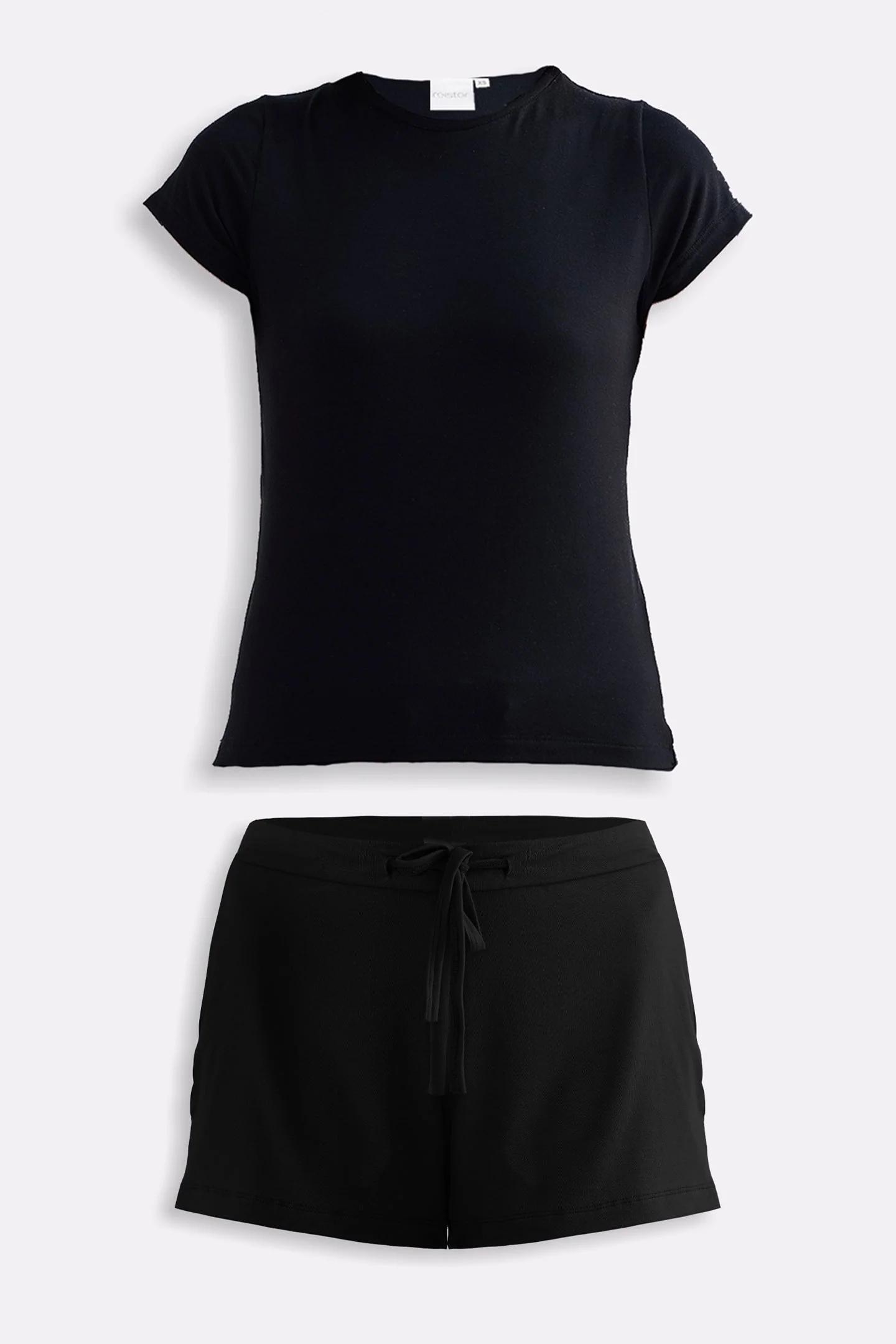 Essential Short Sleeve Tee Set in Black - Image 14