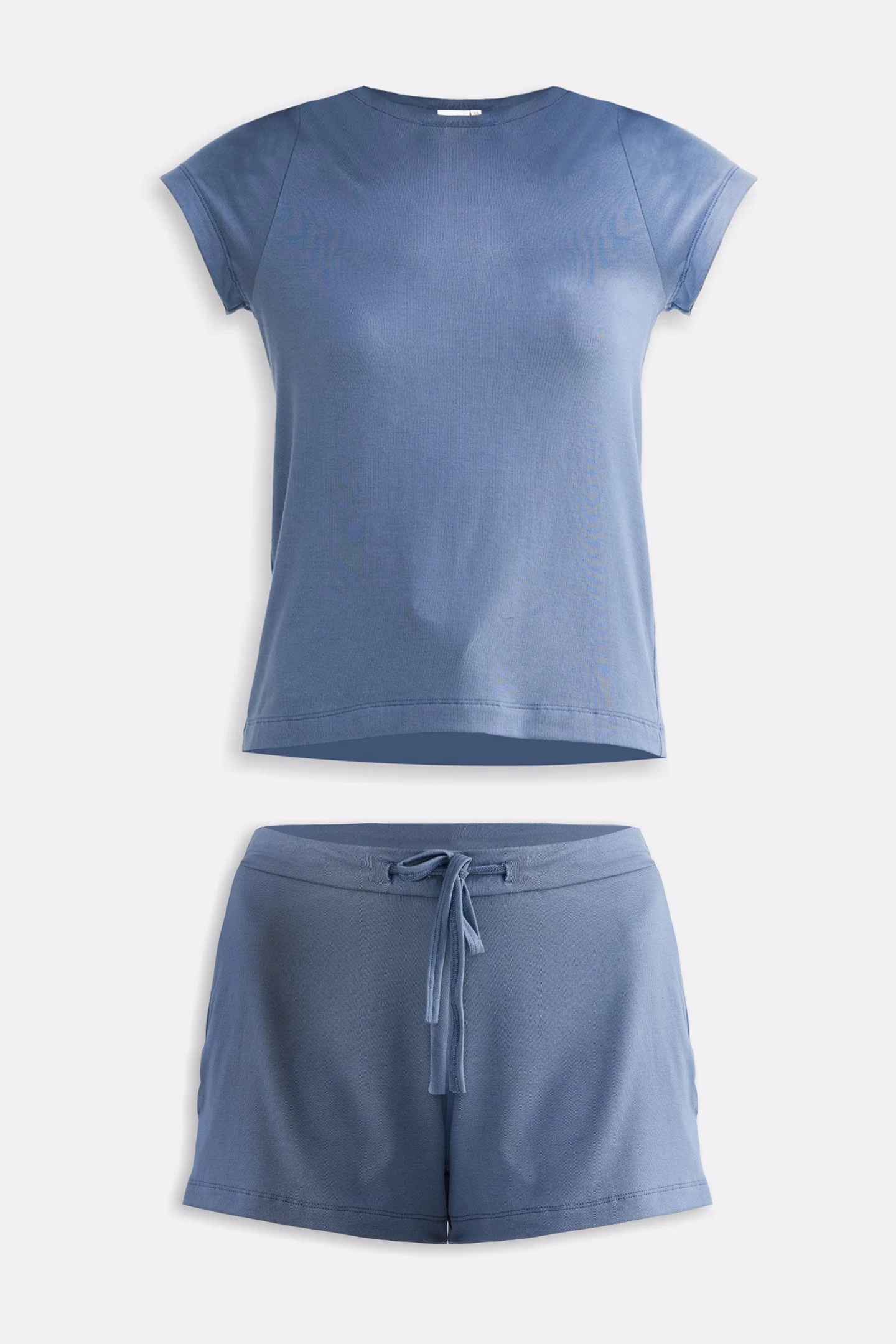 Essential Short Sleeve Tee Set in Blue - Image 14
