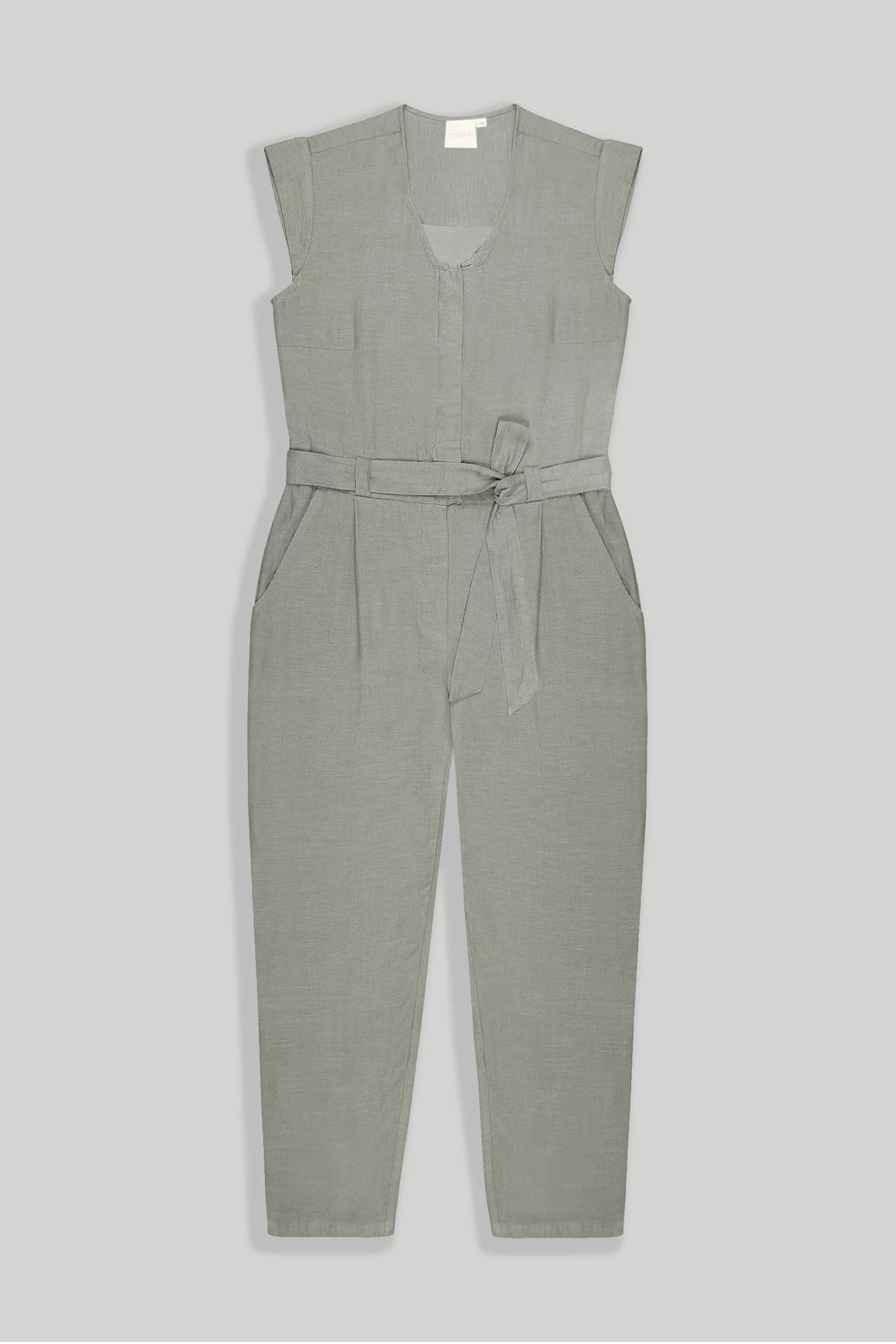 Evening Chai Jumpsuit in Dark Green - Image 11