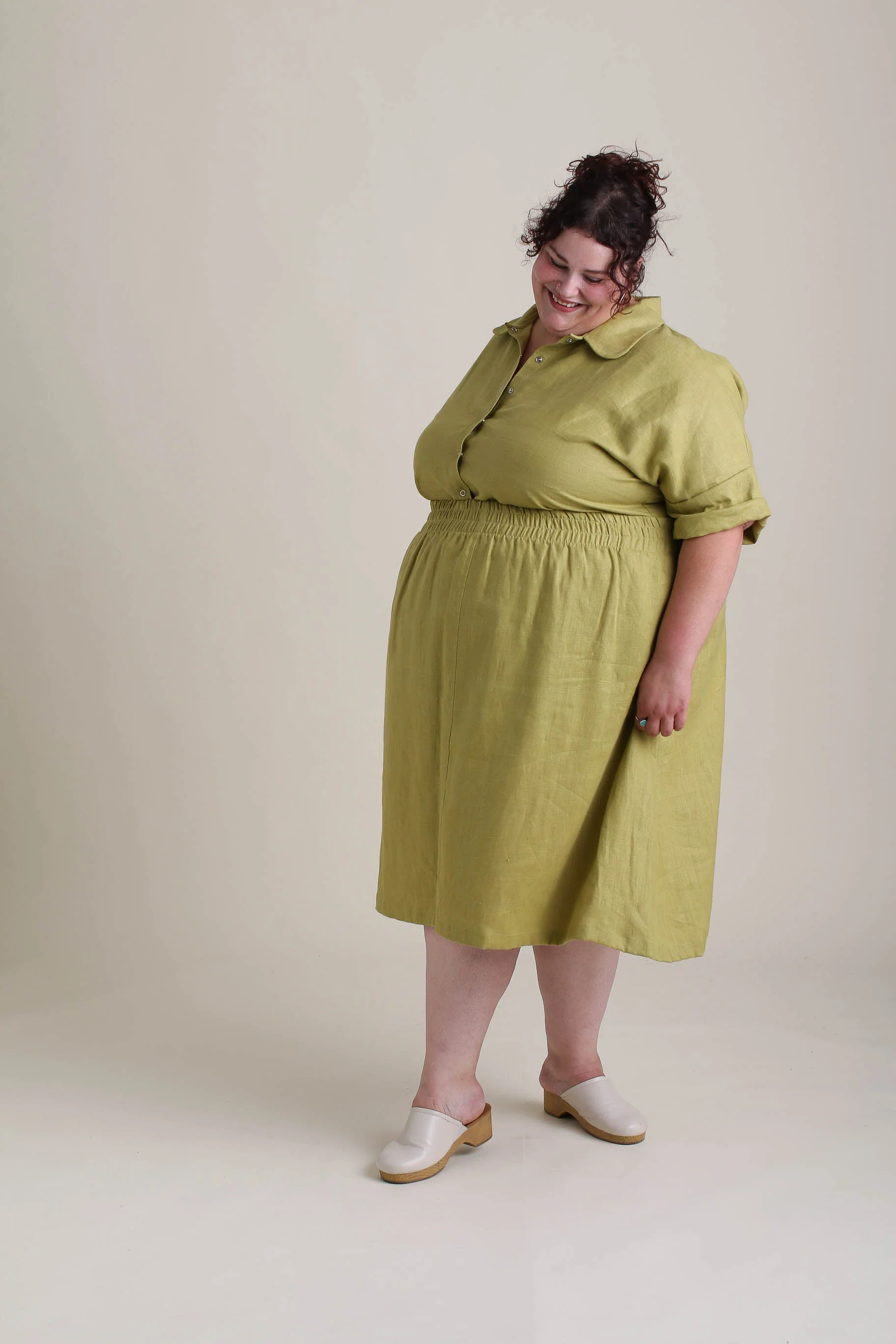 Evening Midi Skirt in Citrus - Image 4