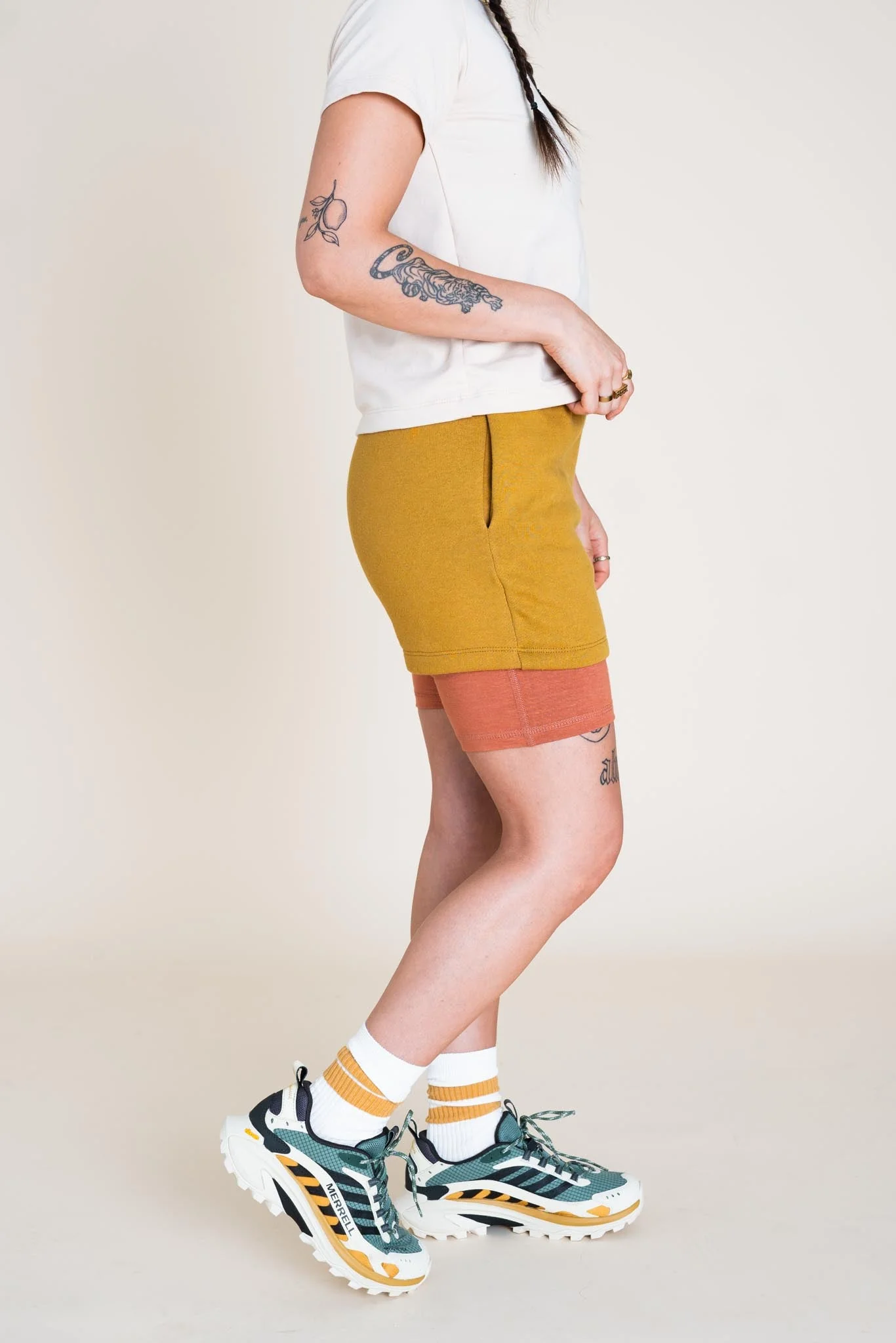 EveryBODY Shorts in Goldenrod - Image 3