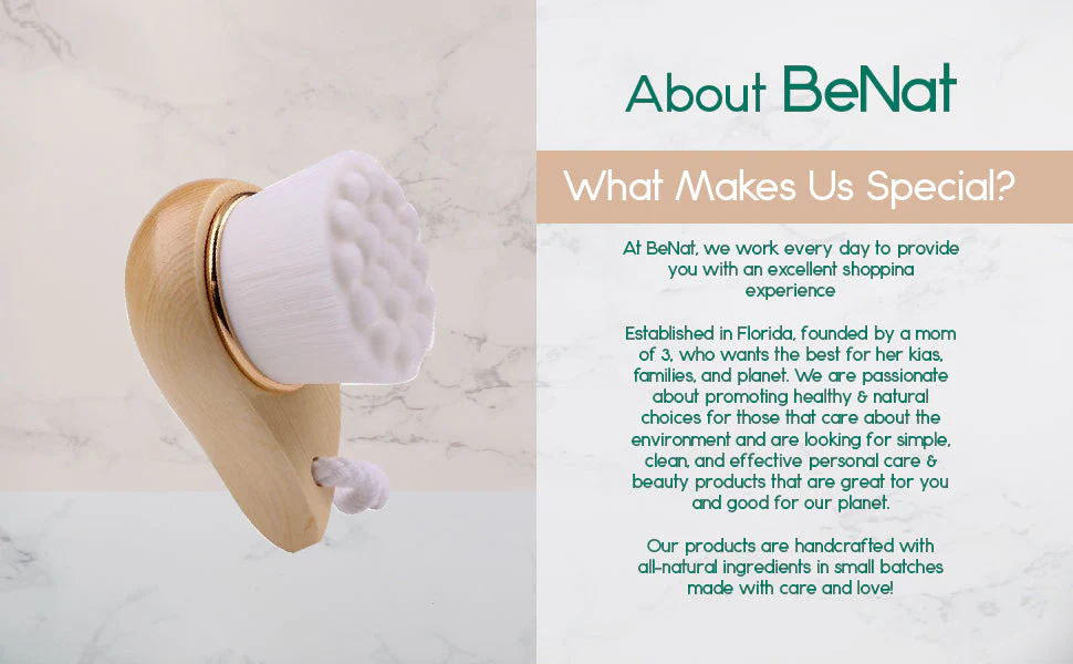 Facial Brush with Bamboo Handle - Image 10