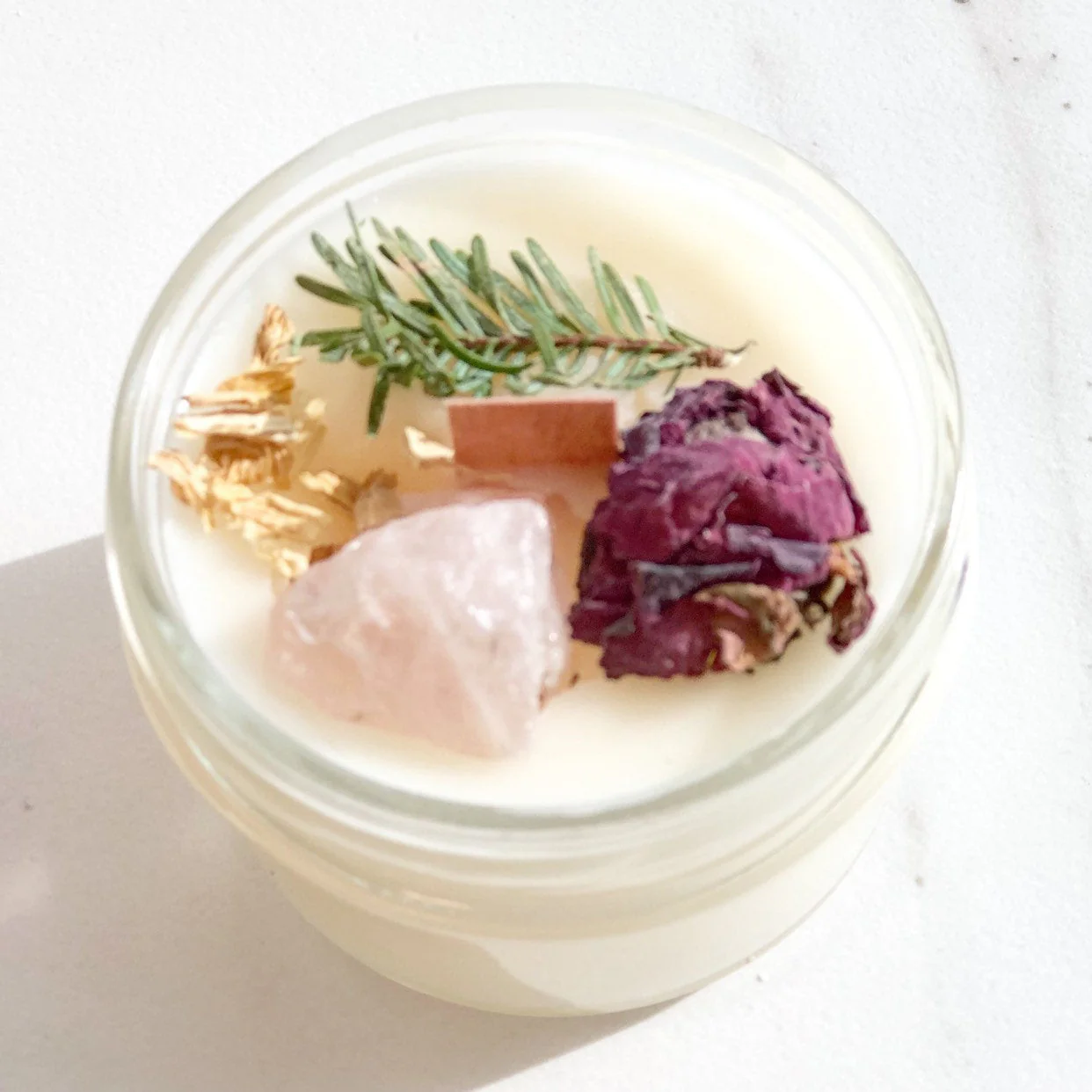 Fertility candle / crystal candle / abundance candle / butter me up organics / intention candle - Image 4