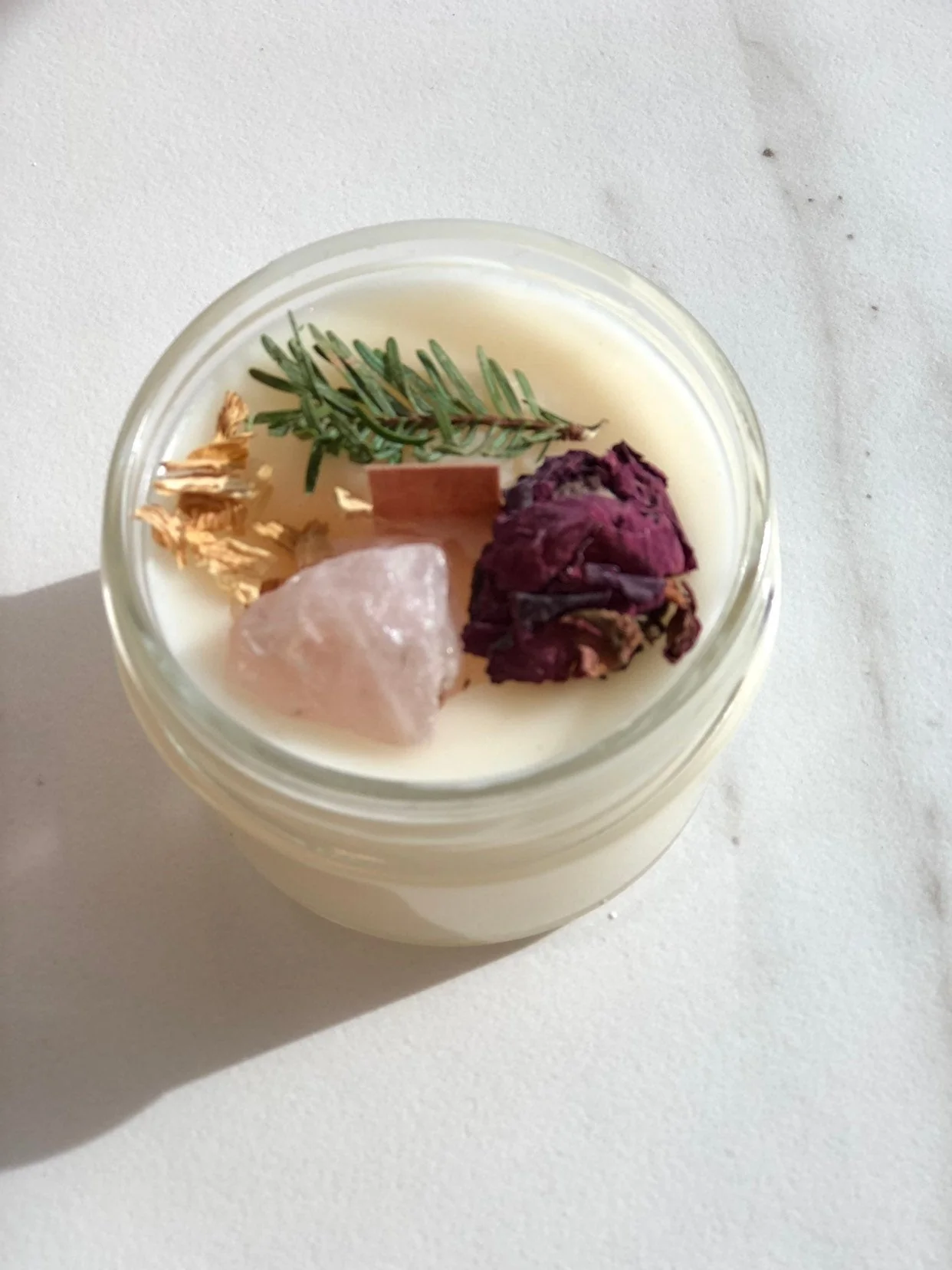 Fertility candle / crystal candle / abundance candle / butter me up organics / intention candle - Image 6