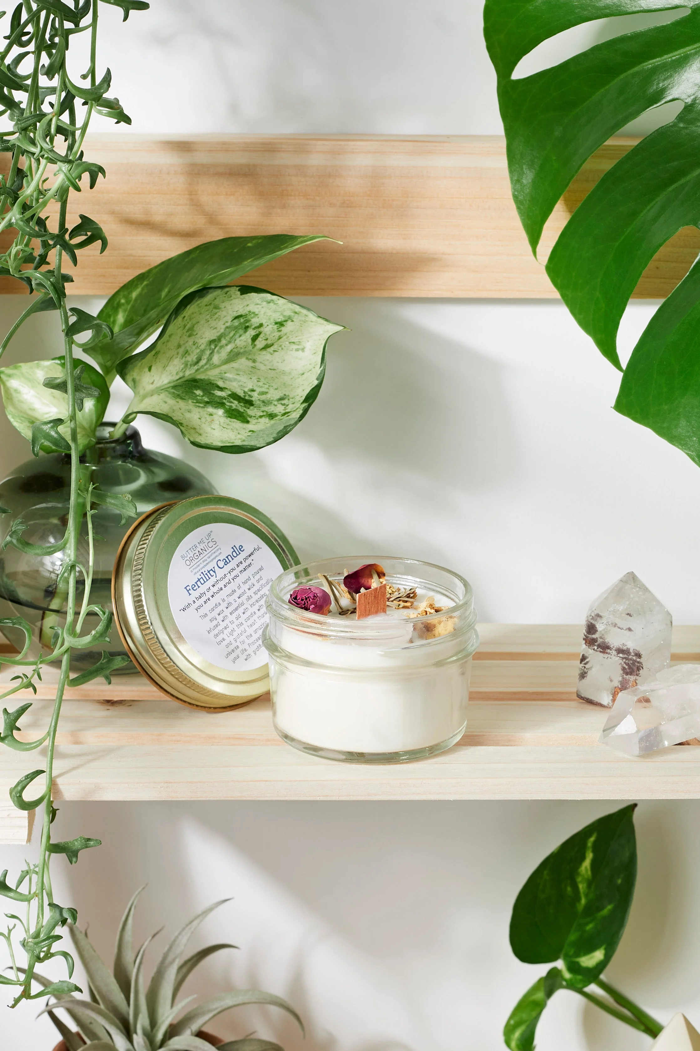 Fertility candle / crystal candle / abundance candle / butter me up organics / intention candle - Image 7
