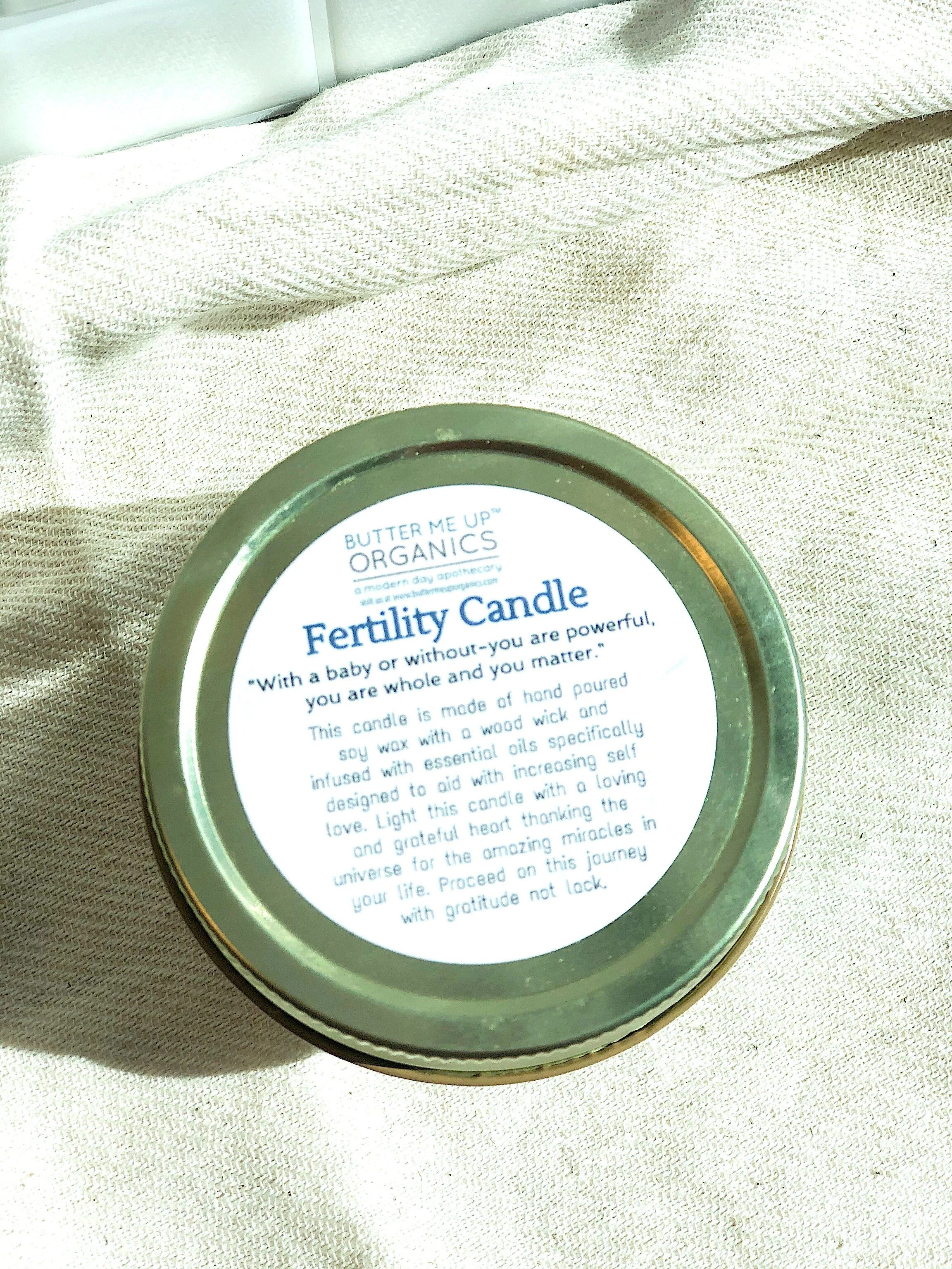 Fertility candle / crystal candle / abundance candle / butter me up organics / intention candle - Image 8