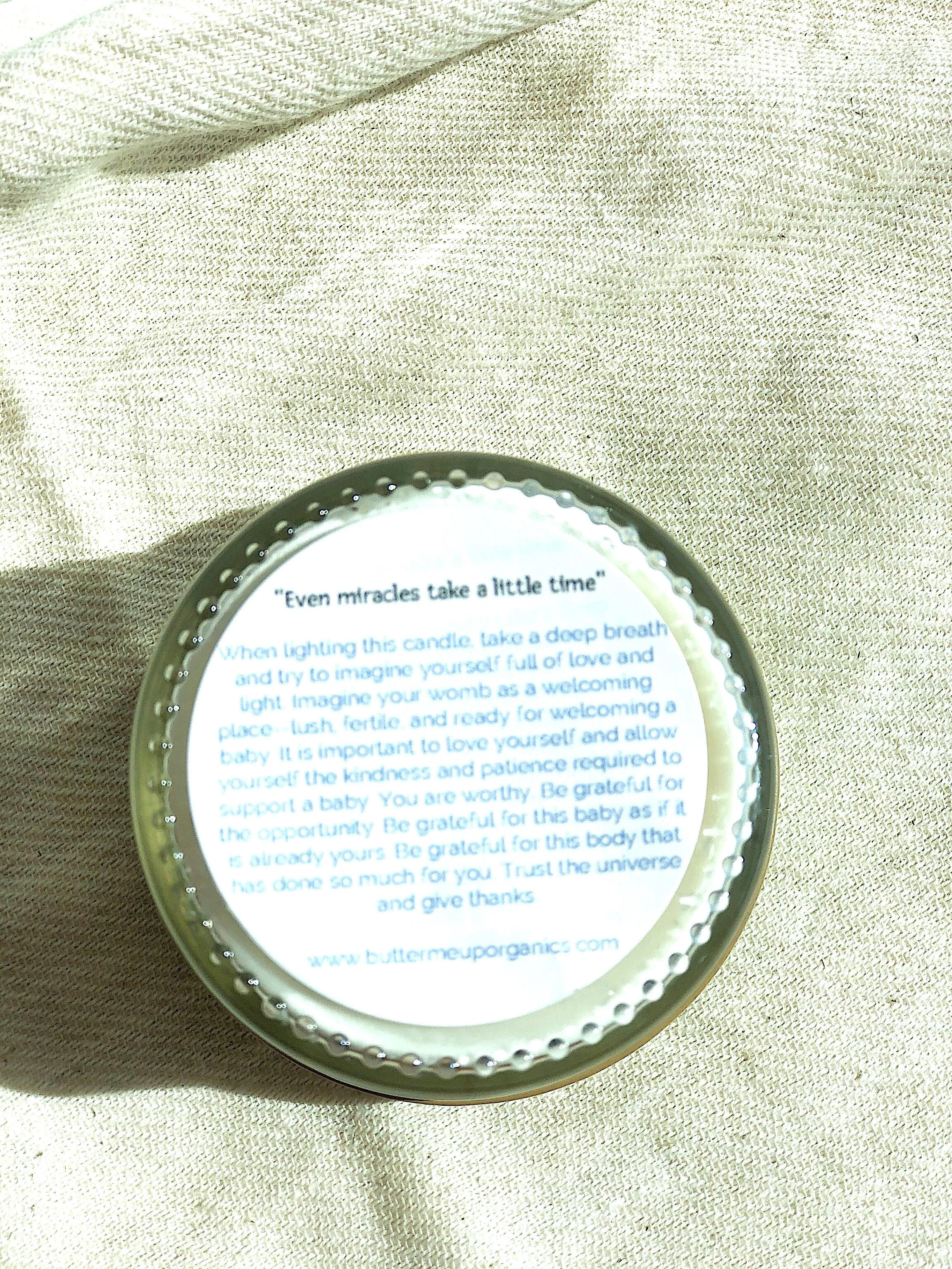 Fertility candle / crystal candle / abundance candle / butter me up organics / intention candle - Image 9
